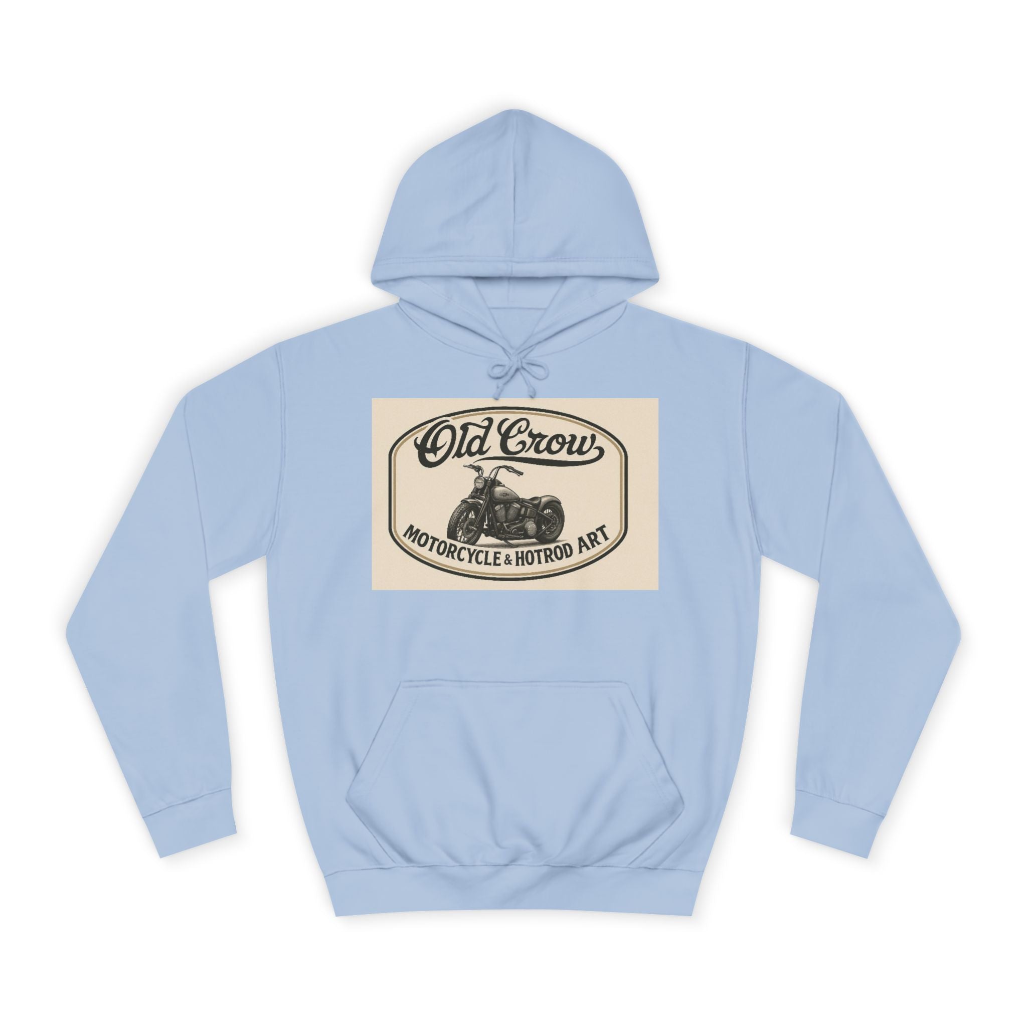 Old Crow Motorcycle & Hotrod College Hoodie