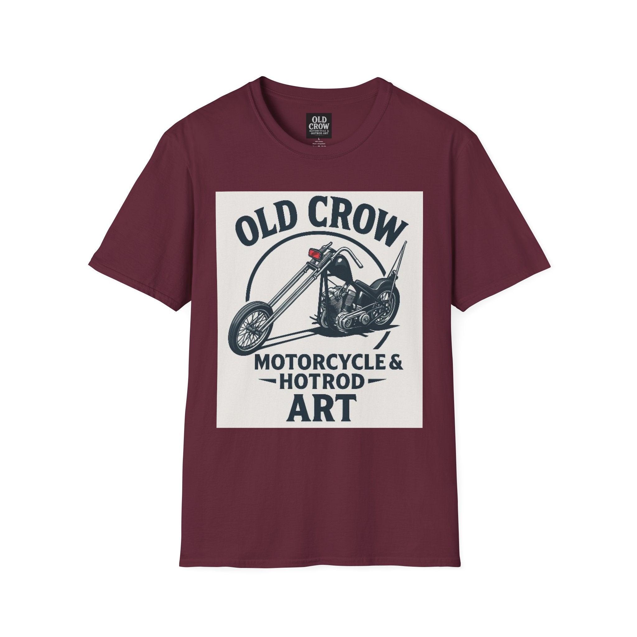 Old Crow Long Fork Chopper Sticker T-Shirt