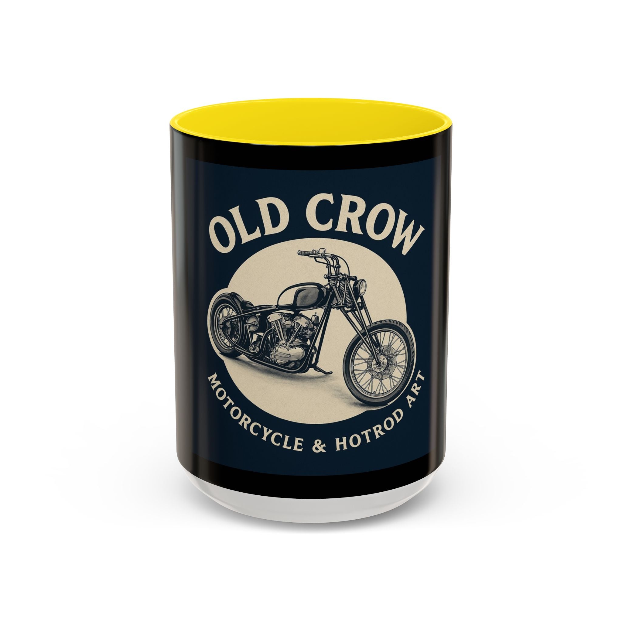 4 Old Crow Motorcycle Art Coffee Mug