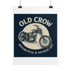 Old Crow Rolled Poster, Retro Wall Decor