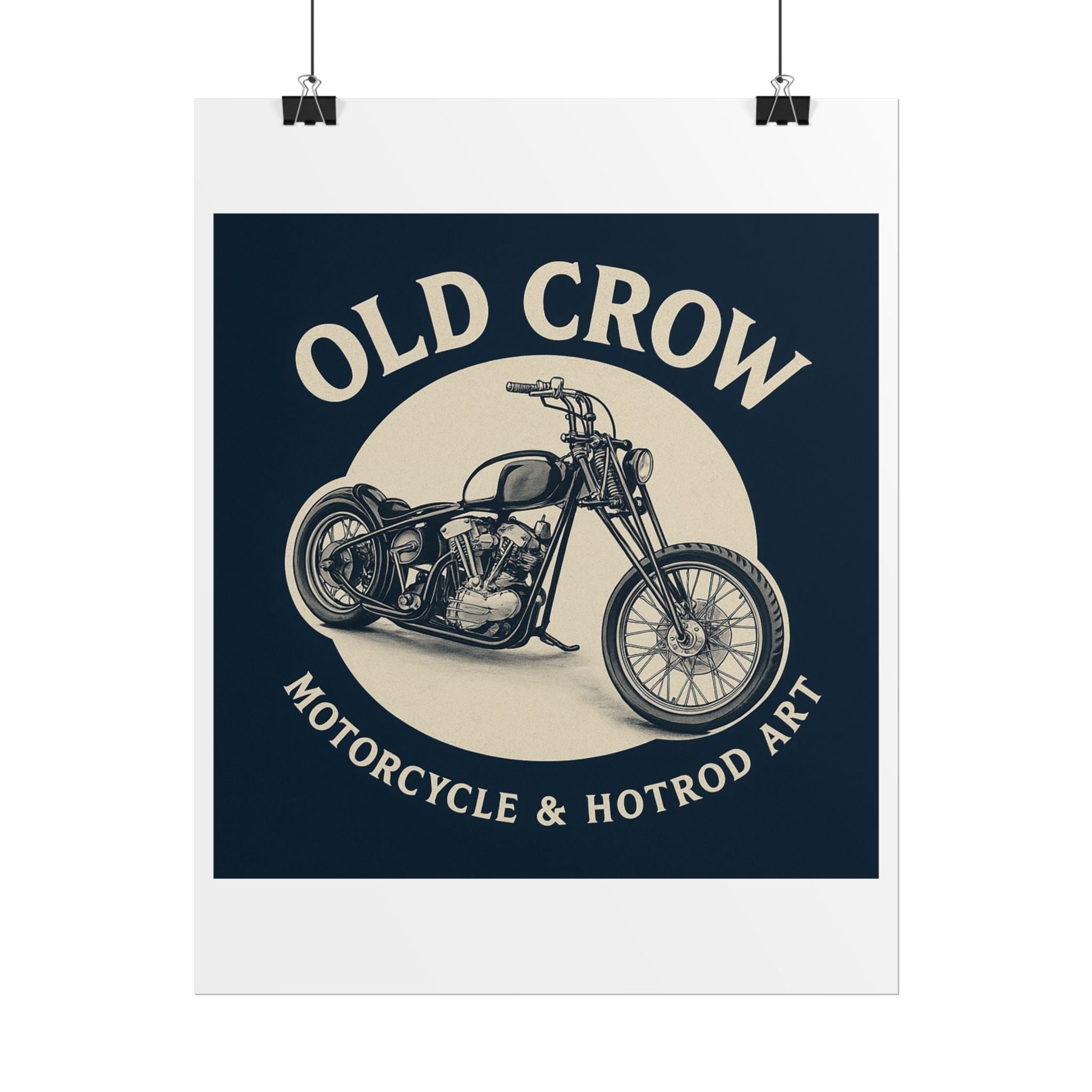 Old Crow Rolled Poster, Retro Wall Decor
