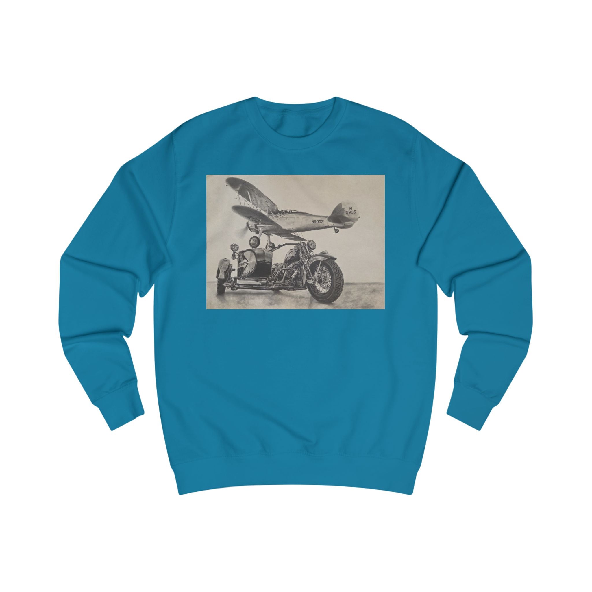 Vintage Aviation & Motorcycle Sweatshirt