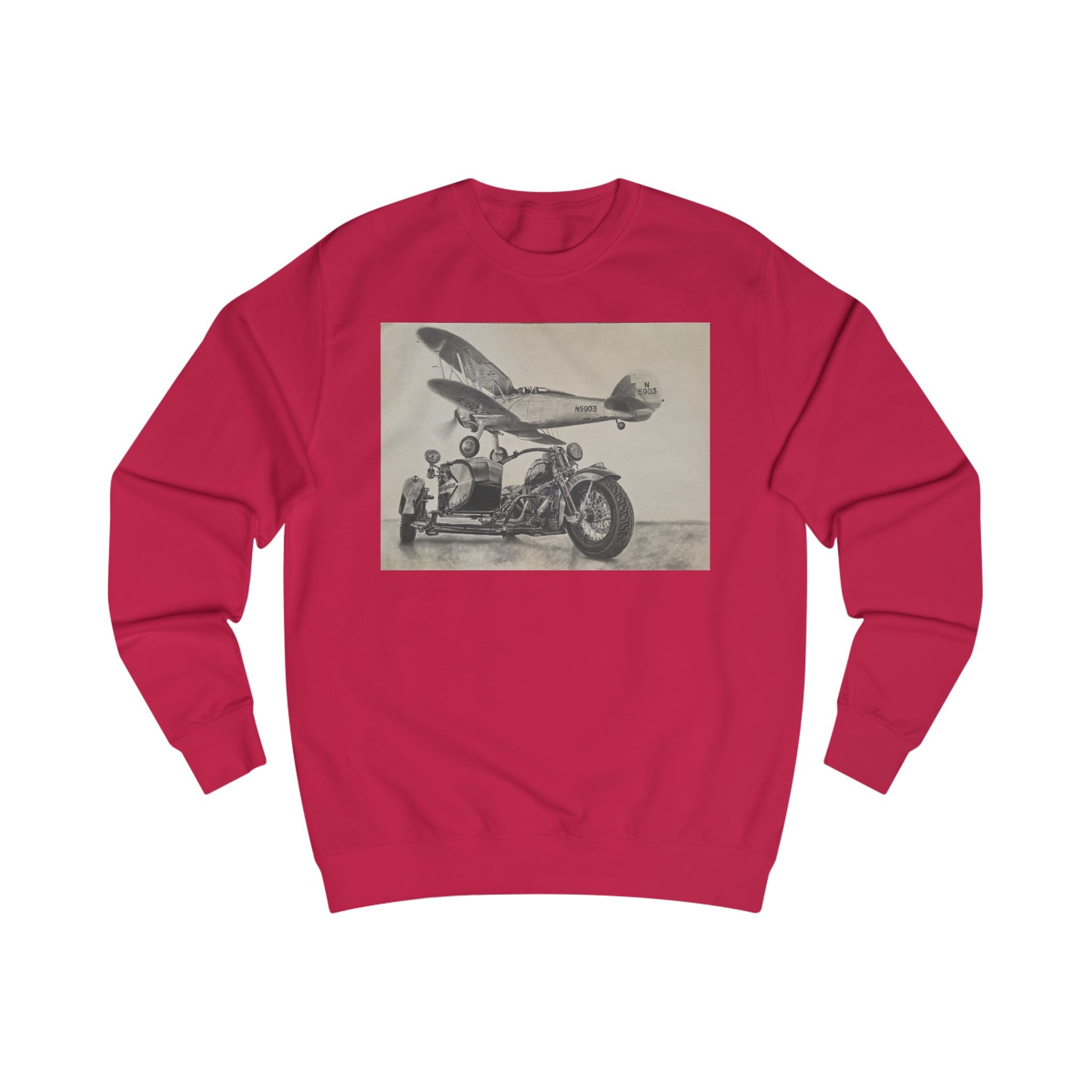 Vintage Aviation & Motorcycle Sweatshirt