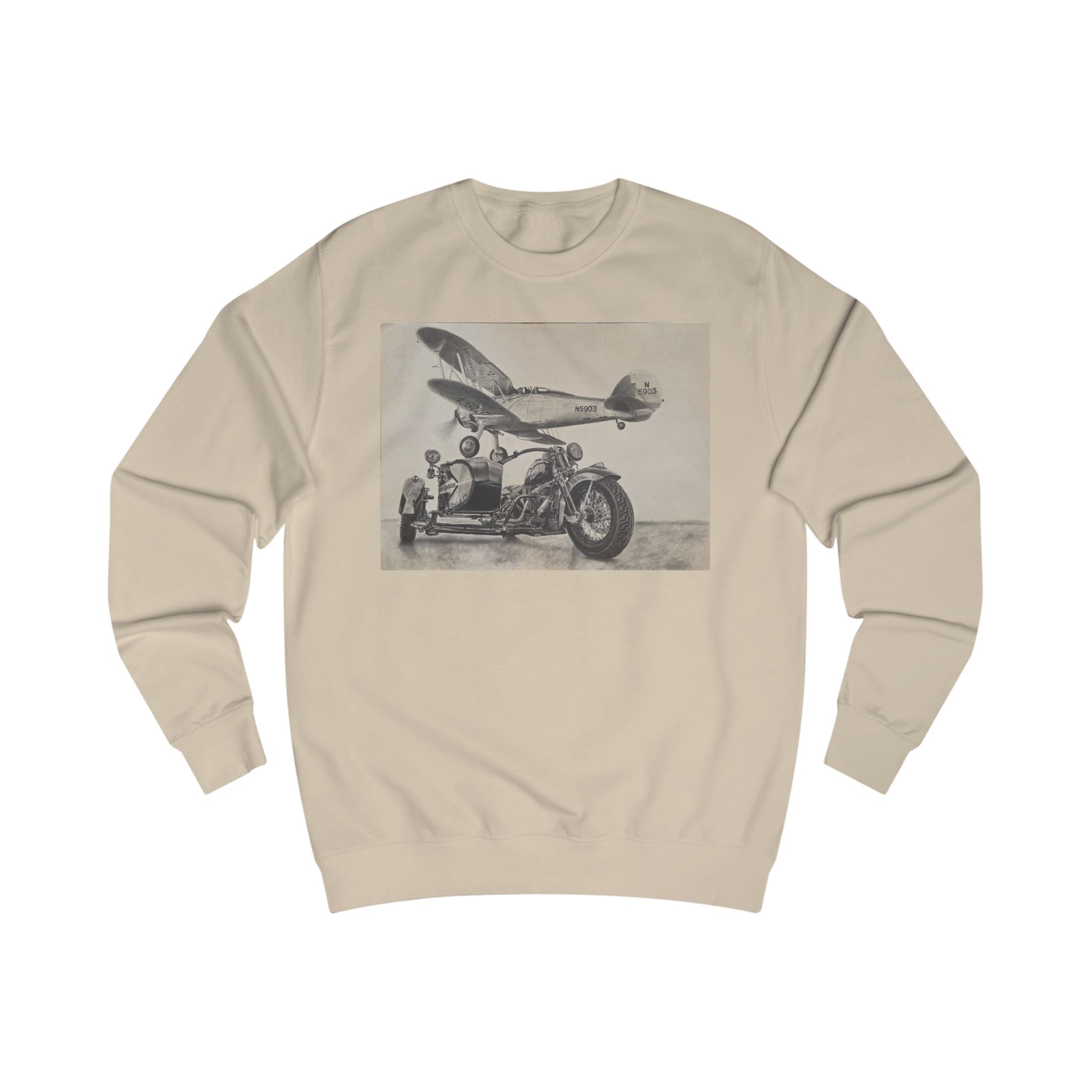 Vintage Aviation & Motorcycle Sweatshirt