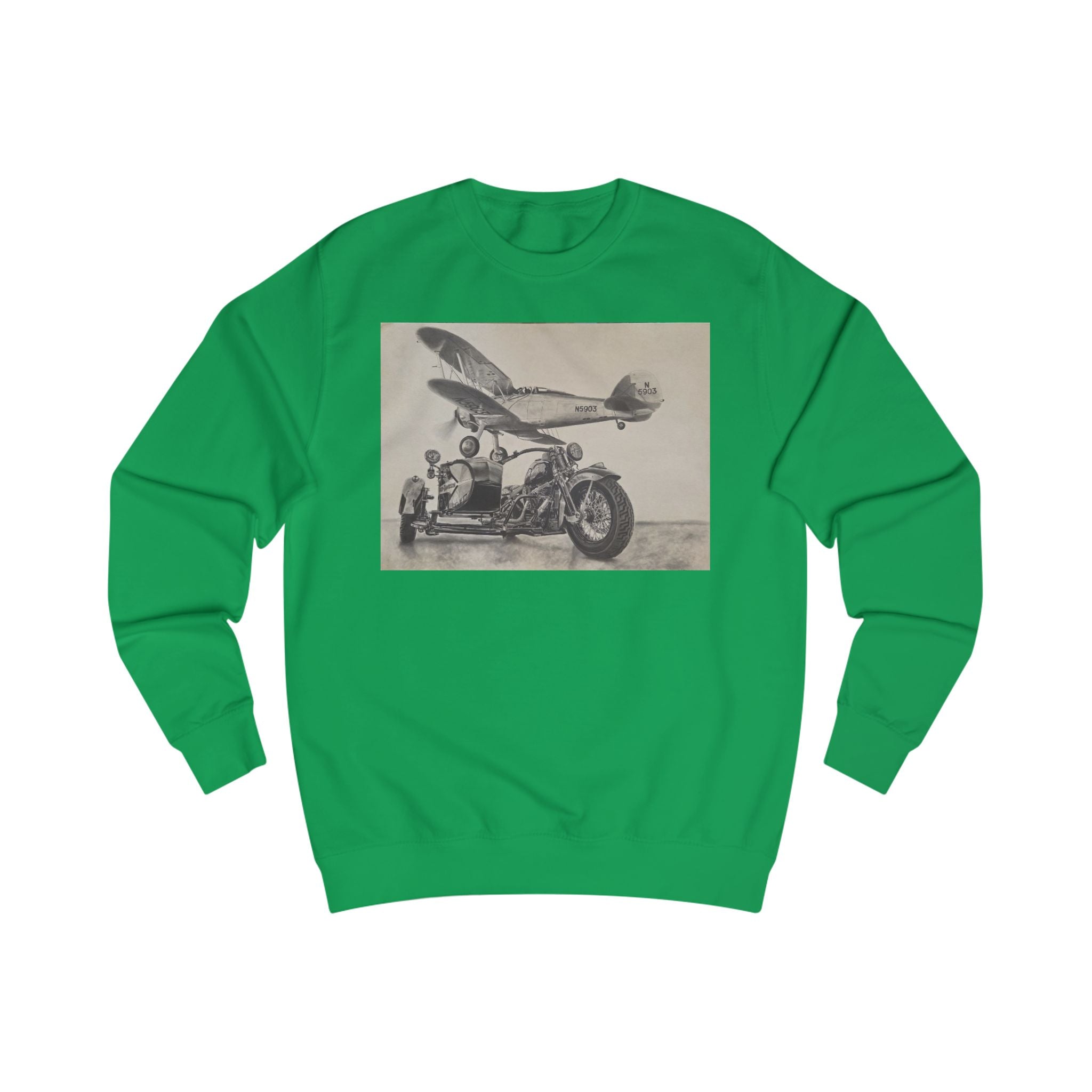 Vintage Aviation & Motorcycle Sweatshirt