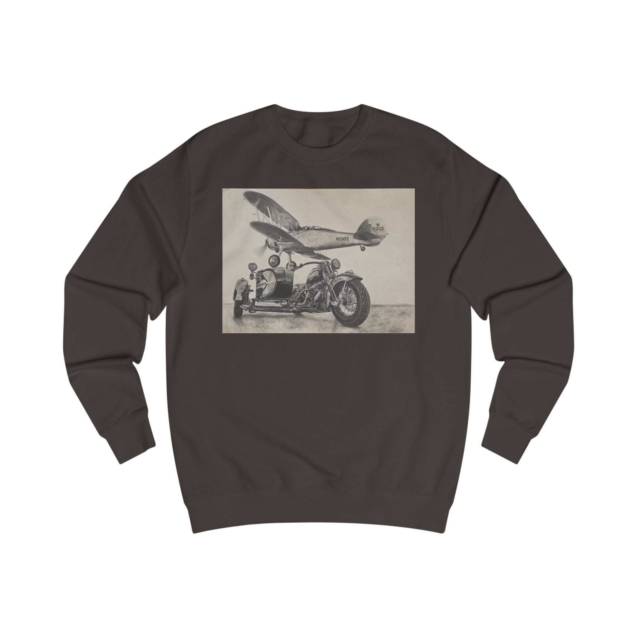 Vintage Aviation & Motorcycle Sweatshirt