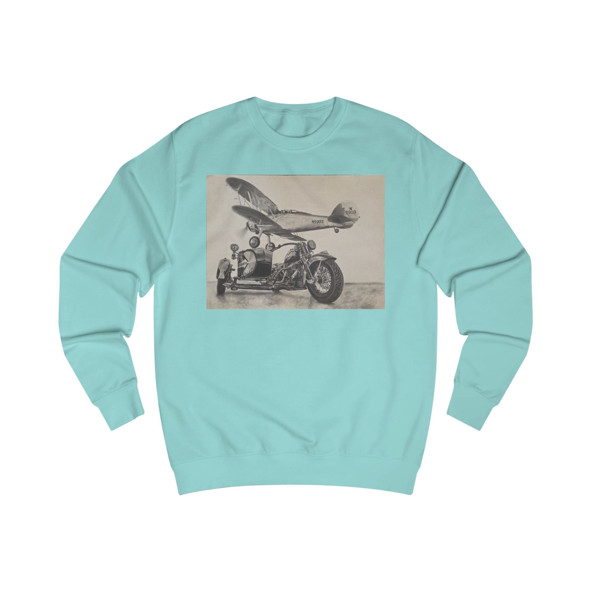Vintage Aviation & Motorcycle Sweatshirt