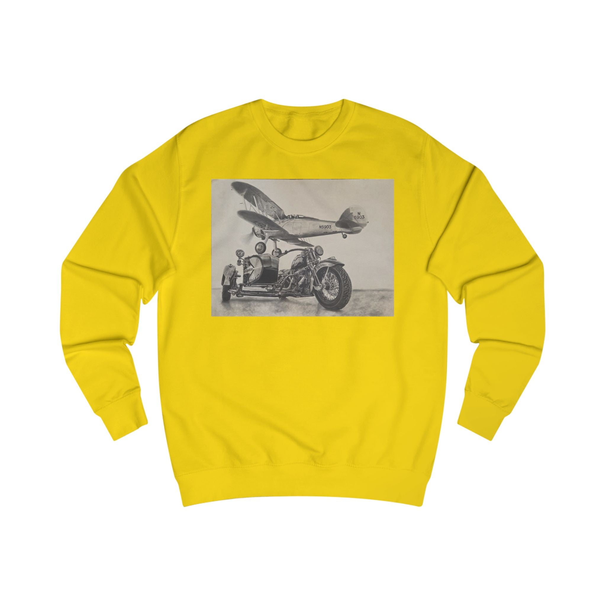 Vintage Aviation & Motorcycle Sweatshirt