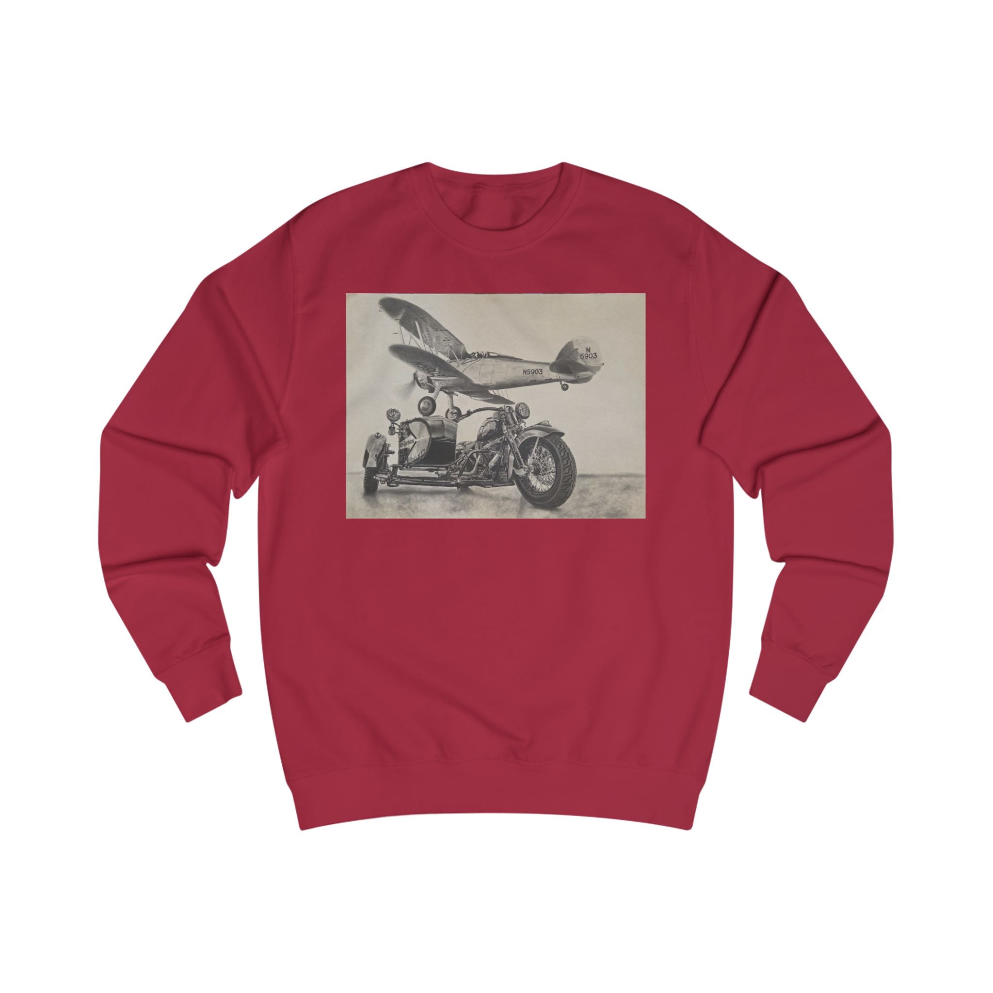 Vintage Aviation & Motorcycle Sweatshirt