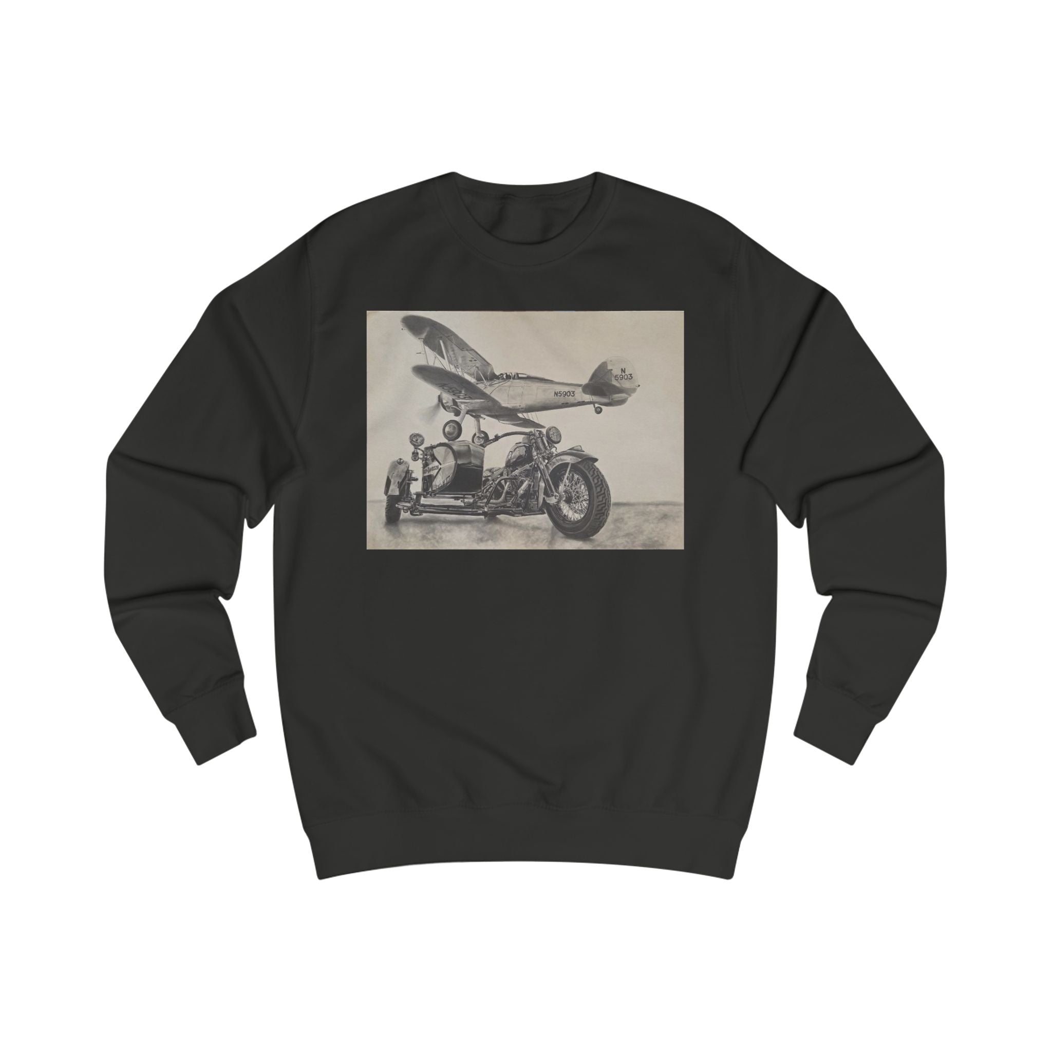 Vintage Aviation & Motorcycle Sweatshirt