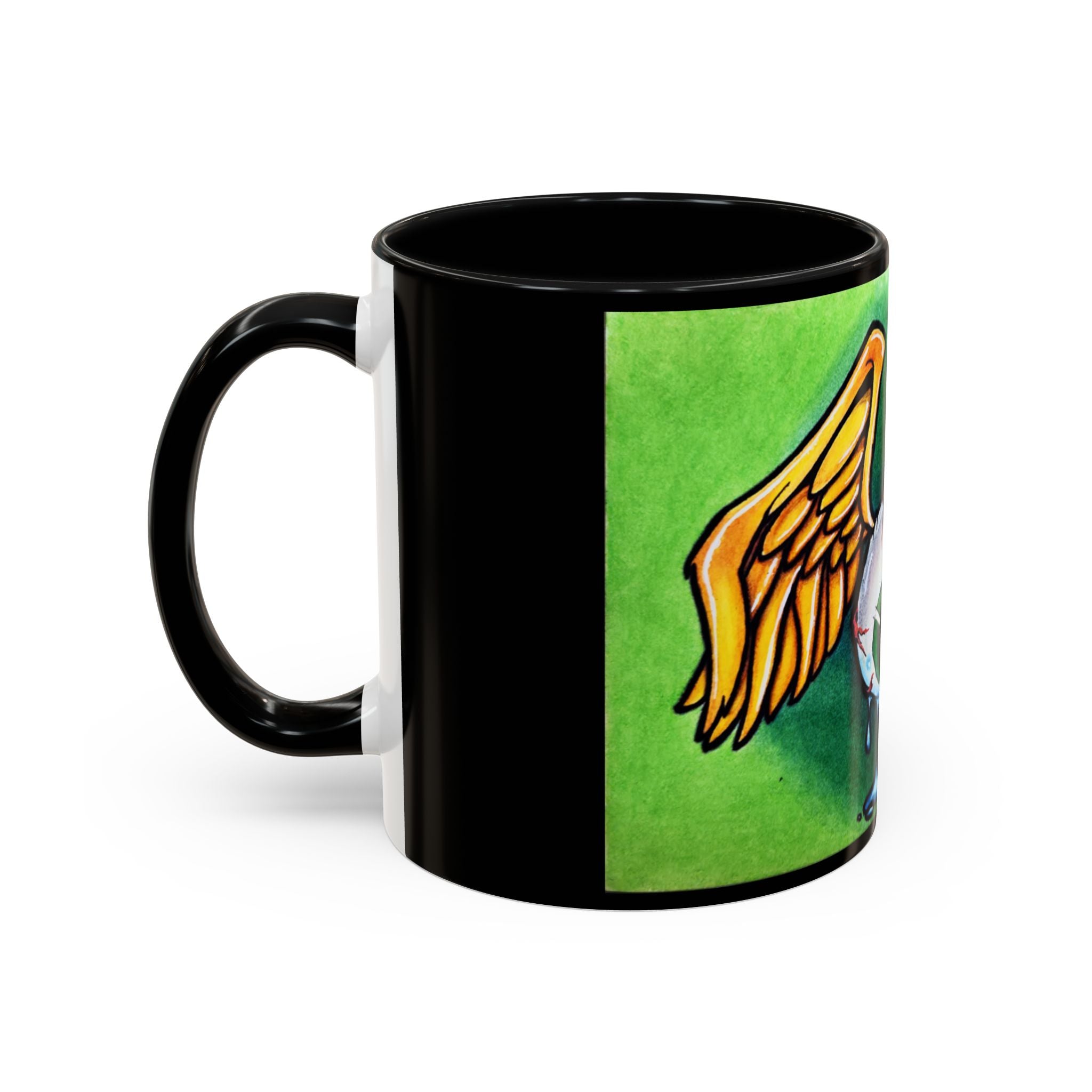 28 Whimsical Gothic Winged Eye Coffee Mug