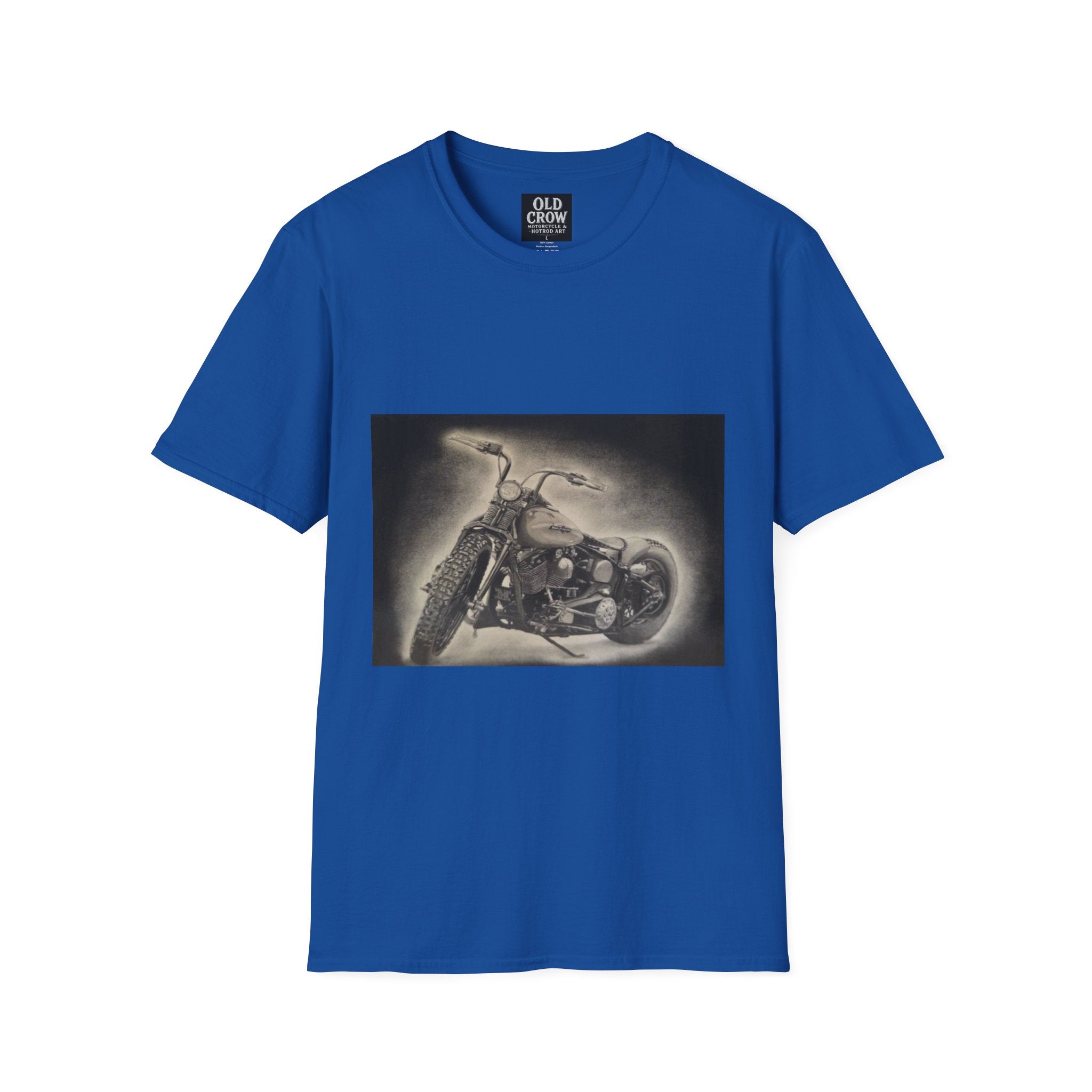 Custom Bobber Bike Canvas T-Shirt