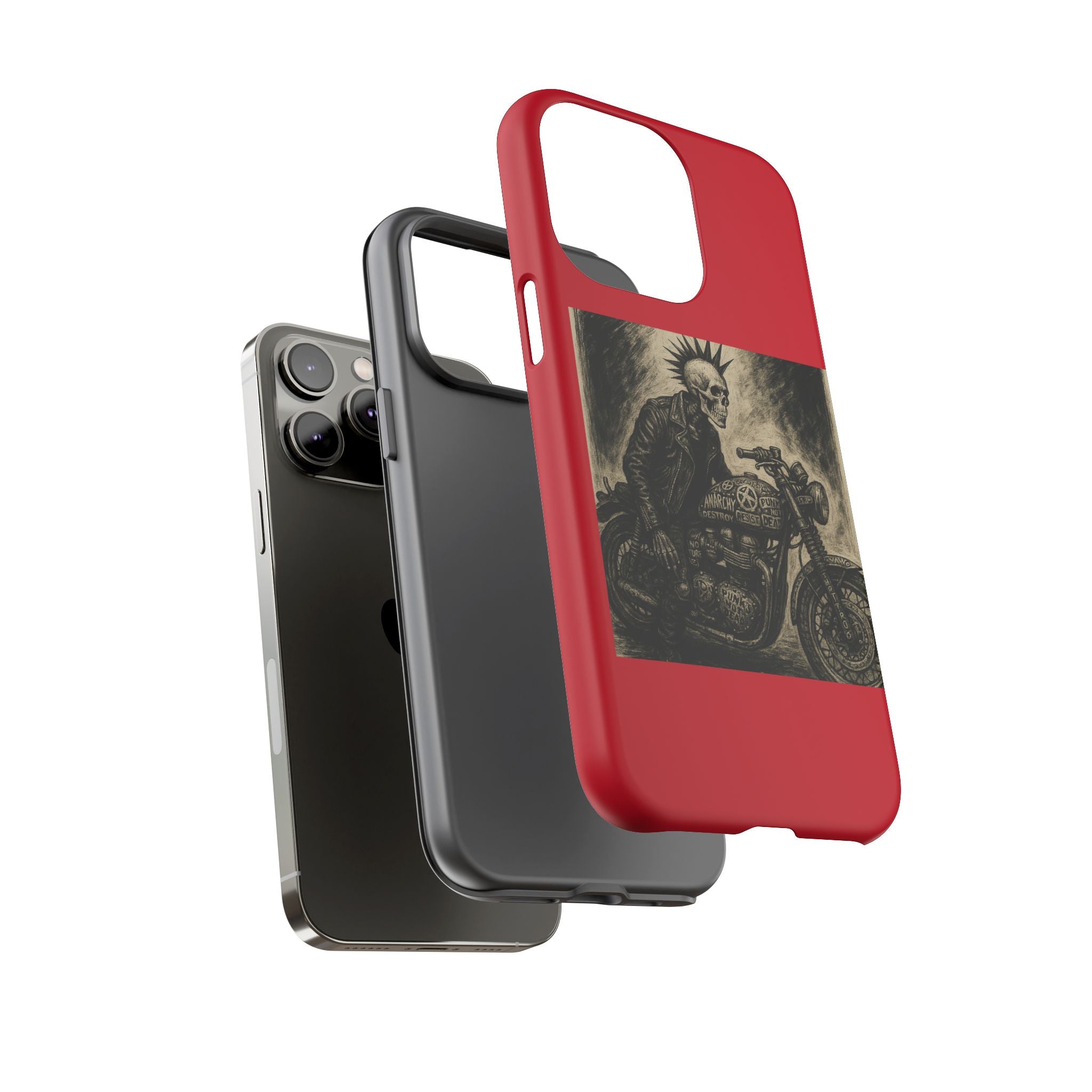 Gothic Punk Biker Skeleton Cases