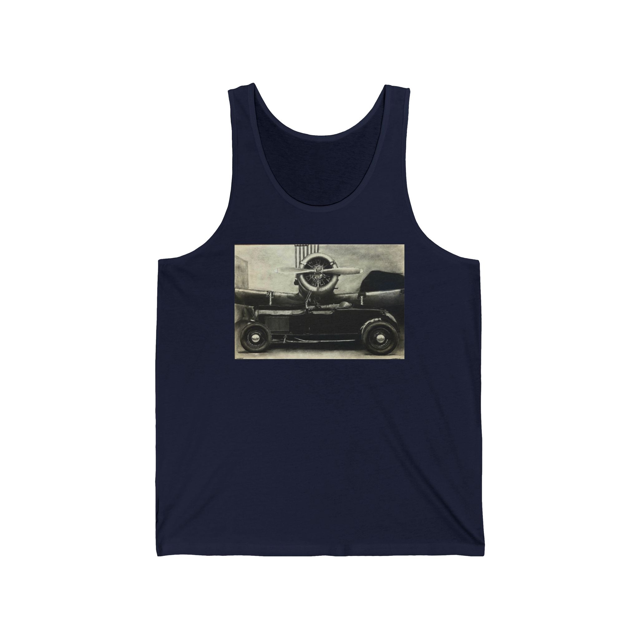Vintage Speed Meets Sky Power Tank