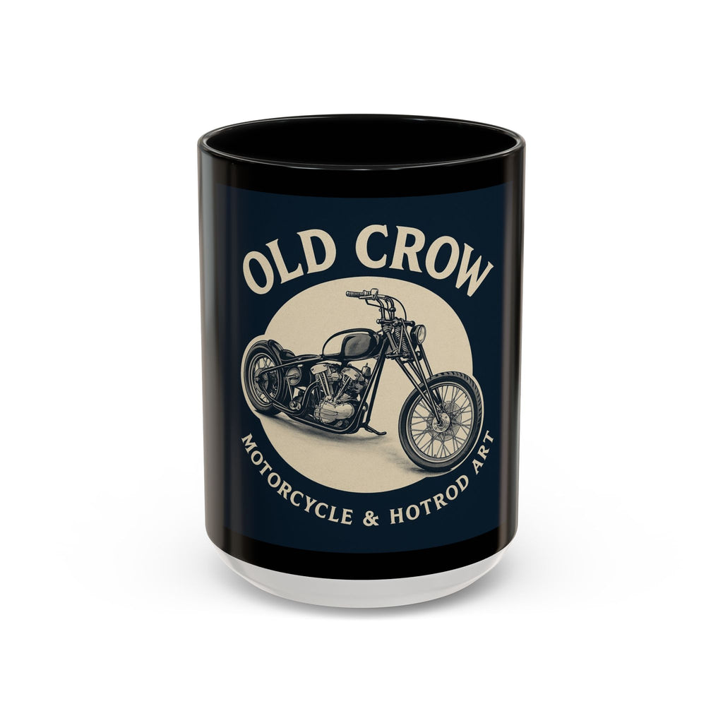 4 Old Crow Motorcycle Art Coffee Mug