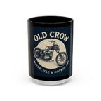 4 Old Crow Motorcycle Art Coffee Mug