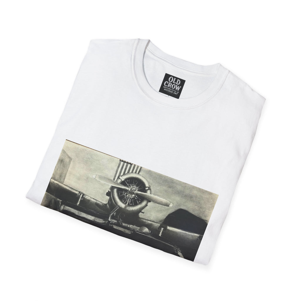 Speed & Sky Softstyle T-Shirt, WW2 Airplane, Hotrod Roadster