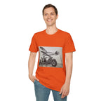 Old-School Aviation Meets Two Wheels T-Shirt