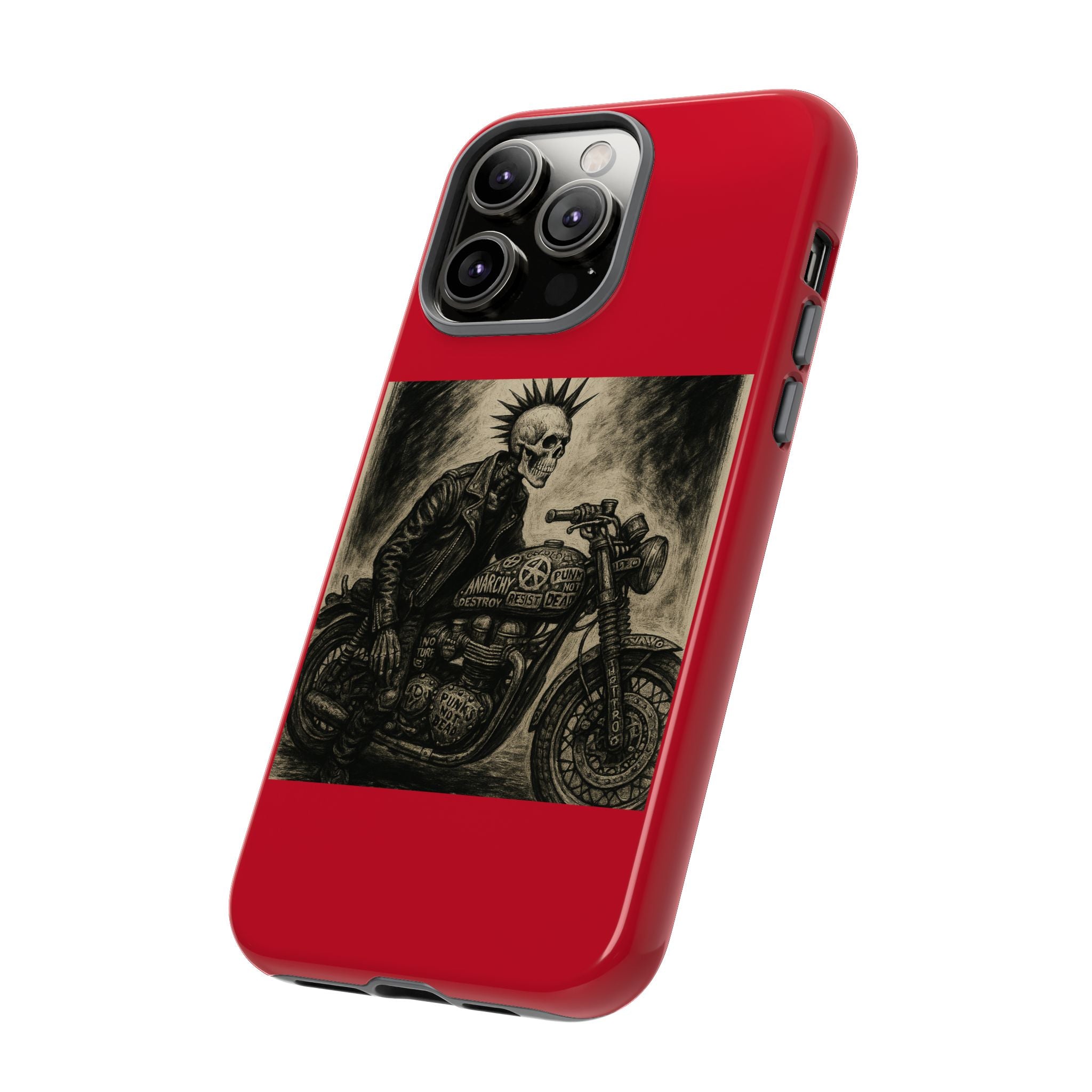 Gothic Punk Biker Skeleton Cases