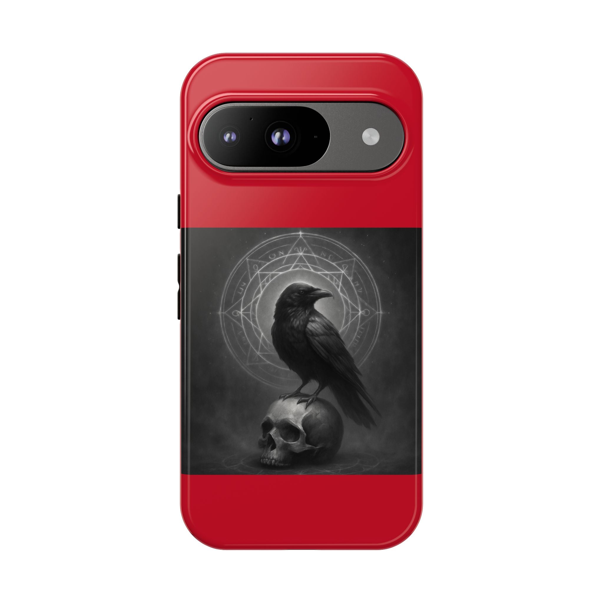 Occult Raven Sigil & Skull Art Cases