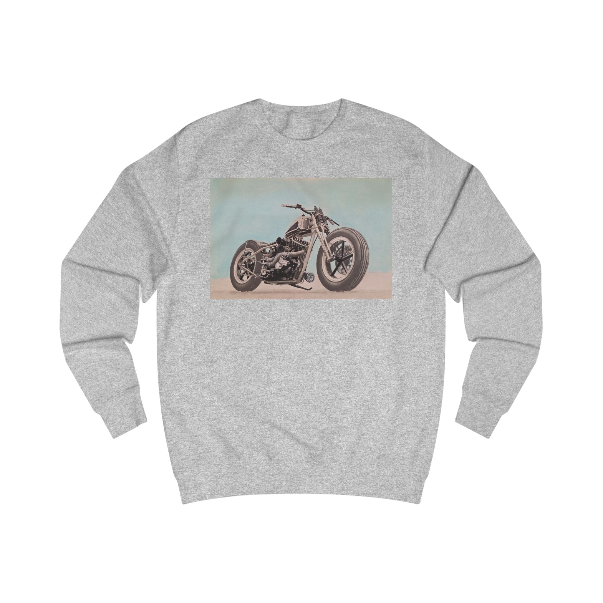 Vintage Custom Motorcycle Print Sweatshirt