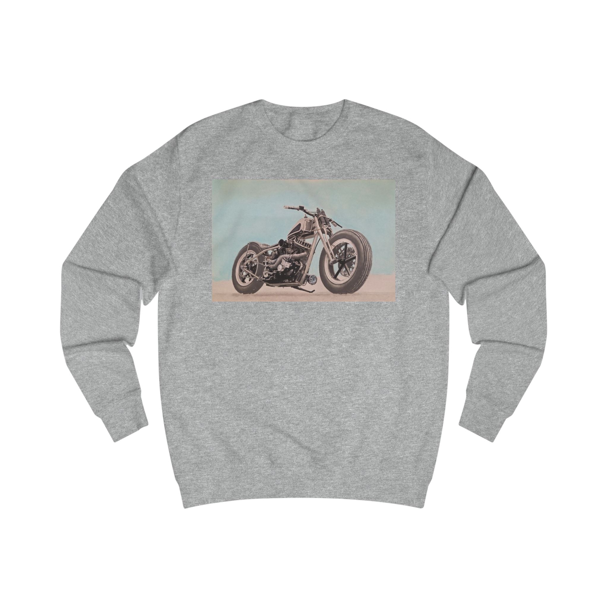 Vintage Custom Motorcycle Print Sweatshirt