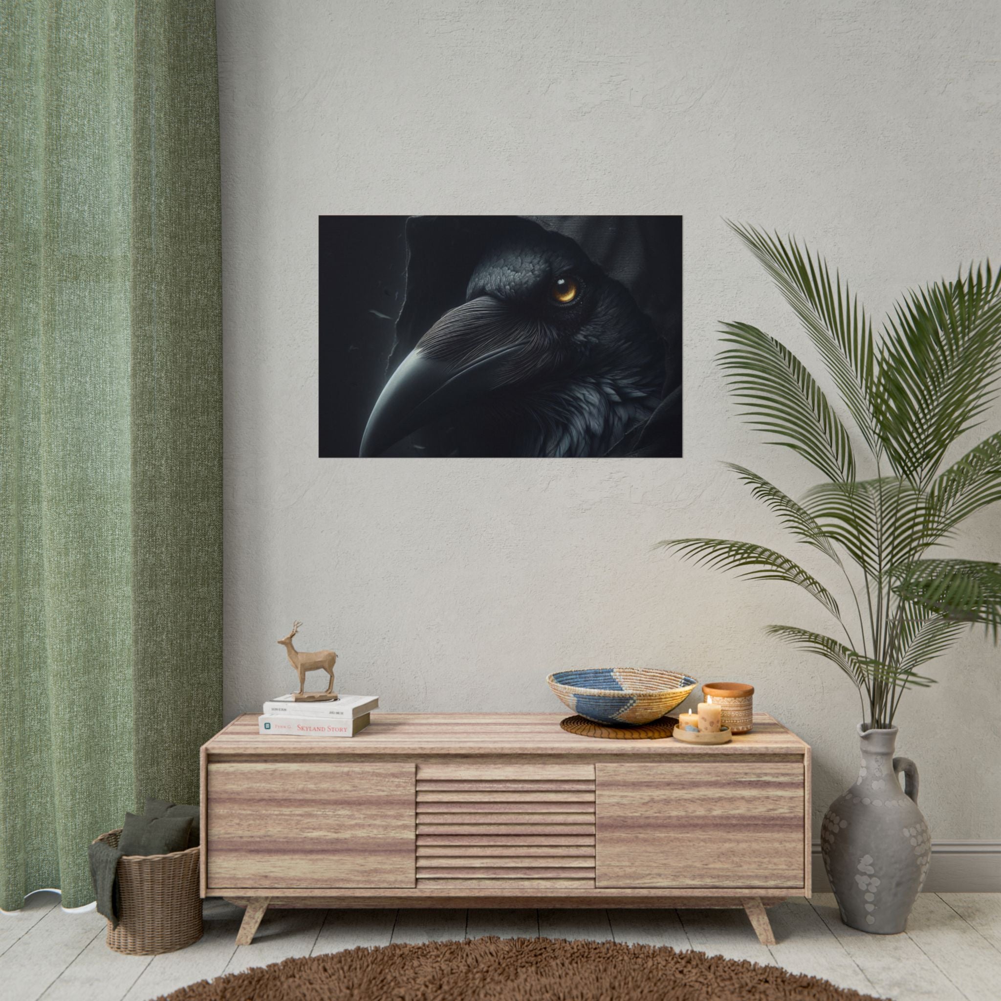 Dark Raven Hooded Rolled Poster