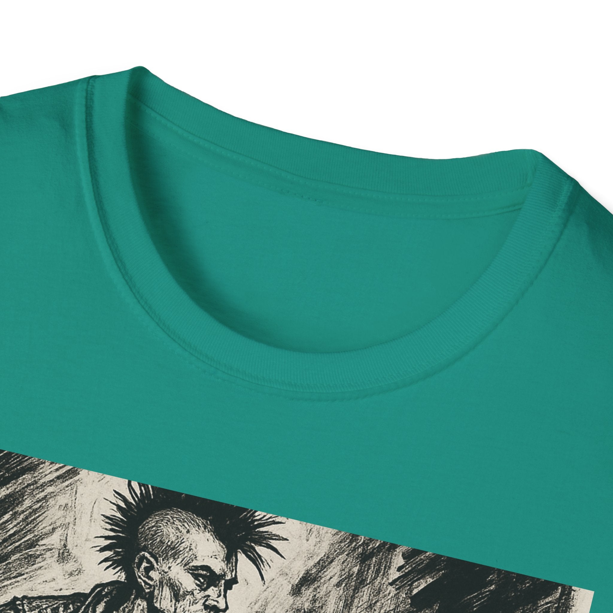 Punk Biker Illustration T-Shirt