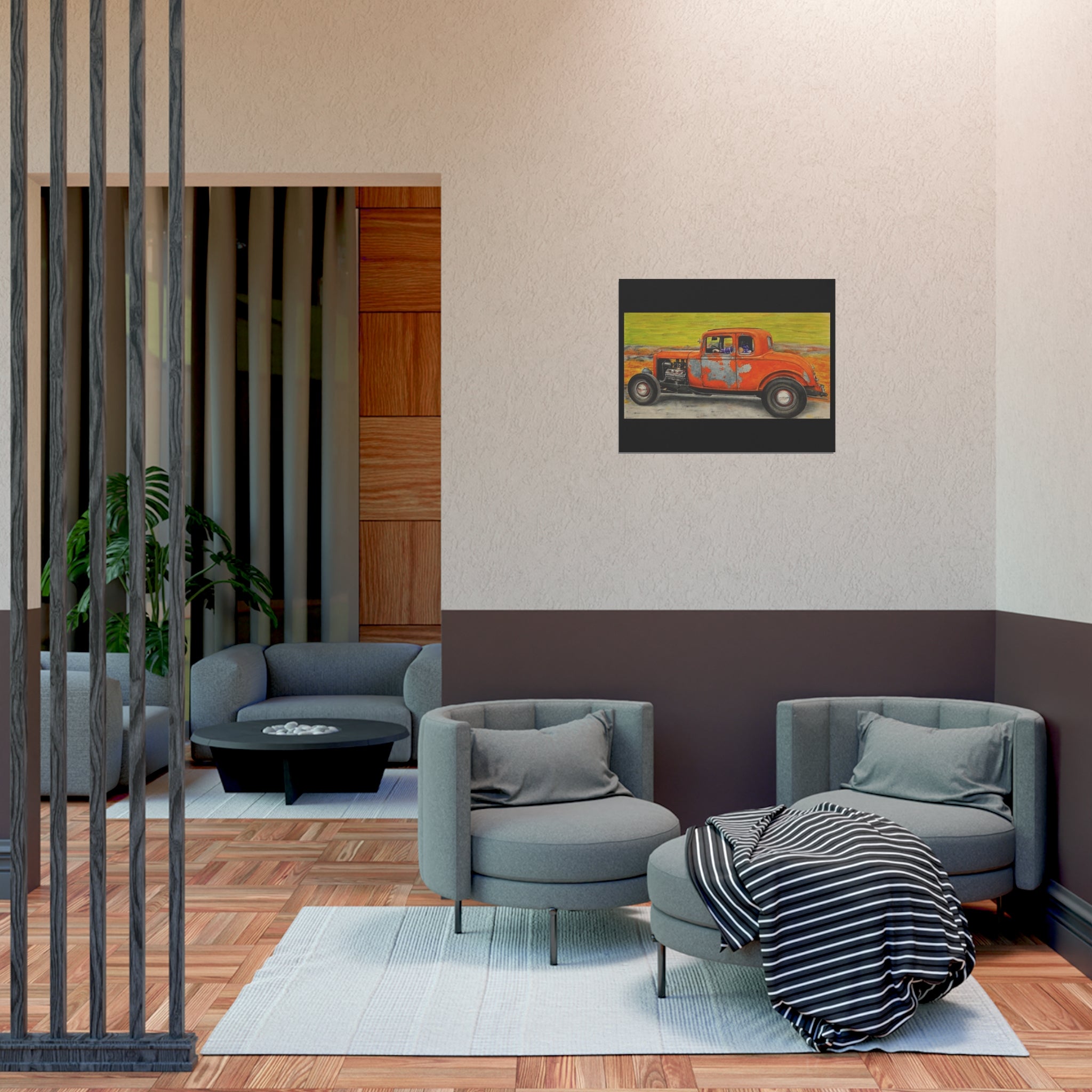 Old Crow Rust Runner Car Art Poster