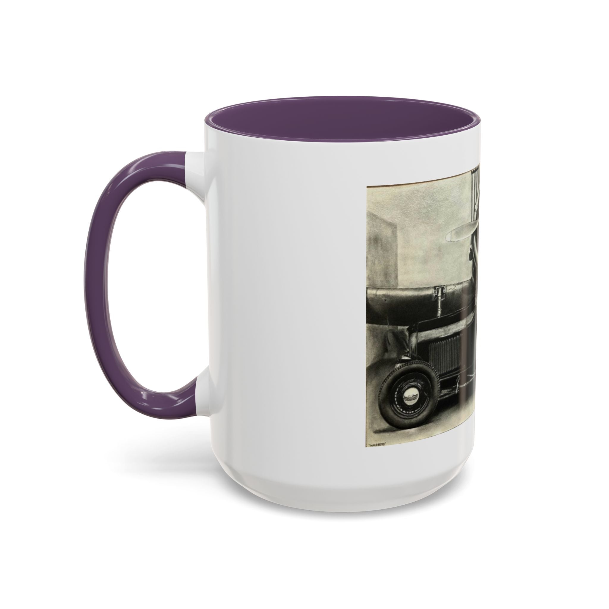 Vintage Airplane Accent Coffee Mug