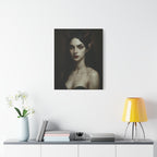 Gothic Art Canvas Print, Demon Aesthetic Home Decor, Dark Fantasy Wall Art, Witchy Room Decoration, Unique Gift for Halloween, Edgy Art