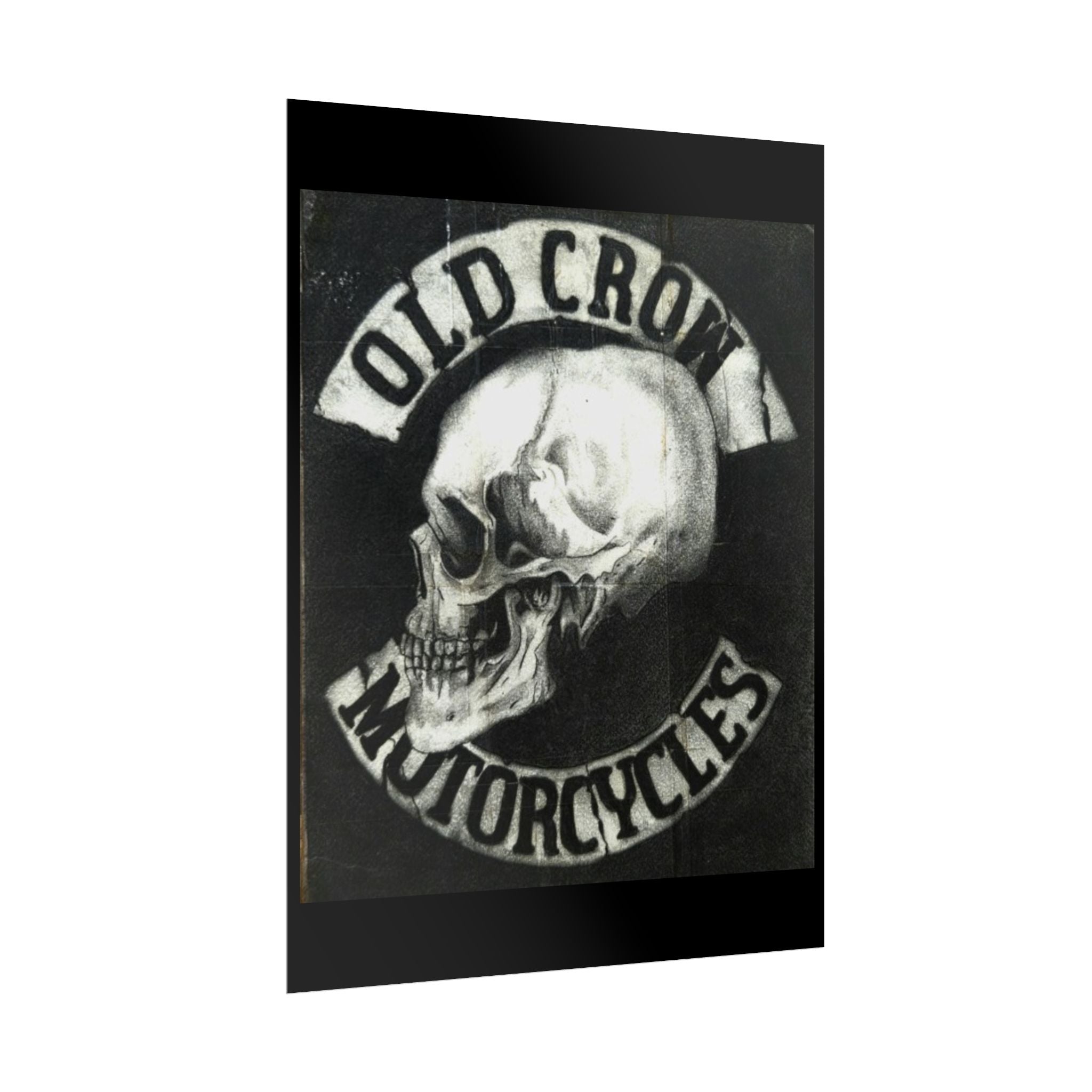 Vintage Motorcycle Skull Rolled Posters