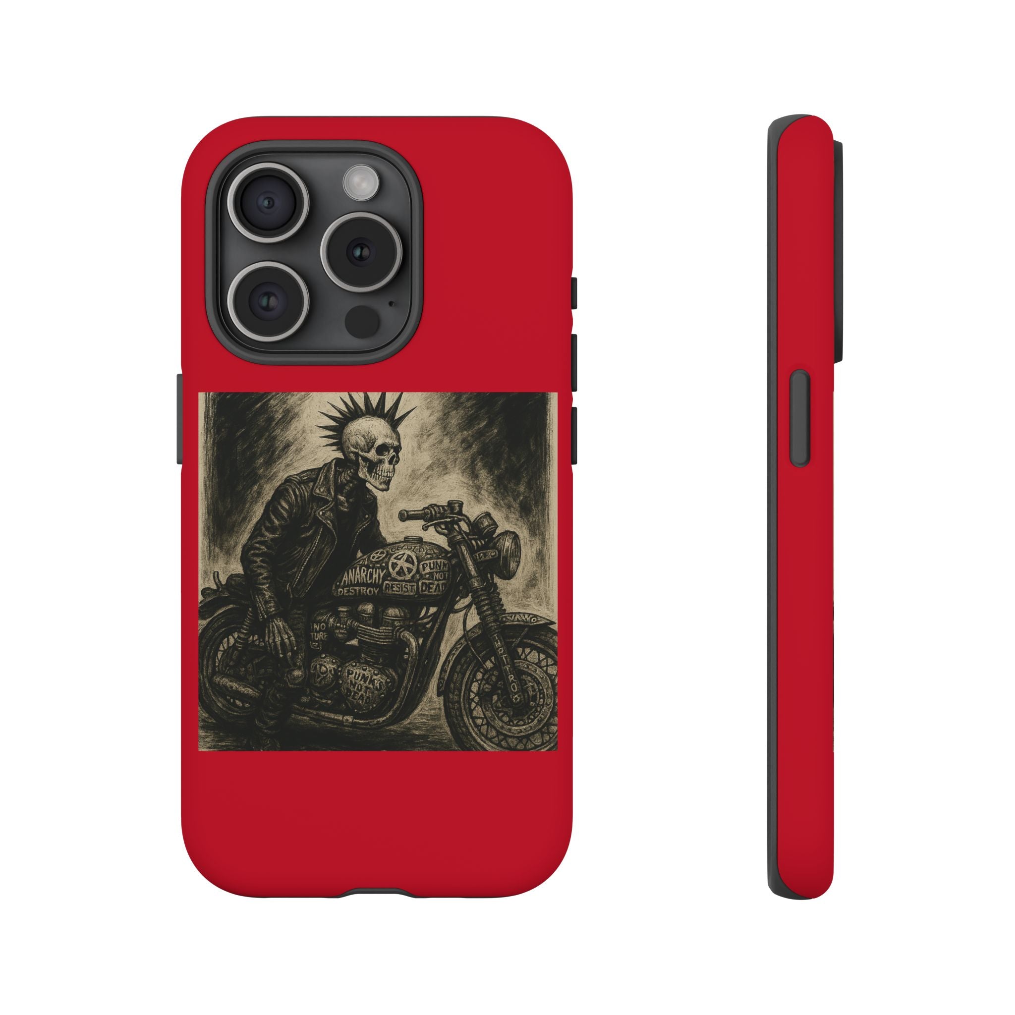Gothic Punk Biker Skeleton Cases