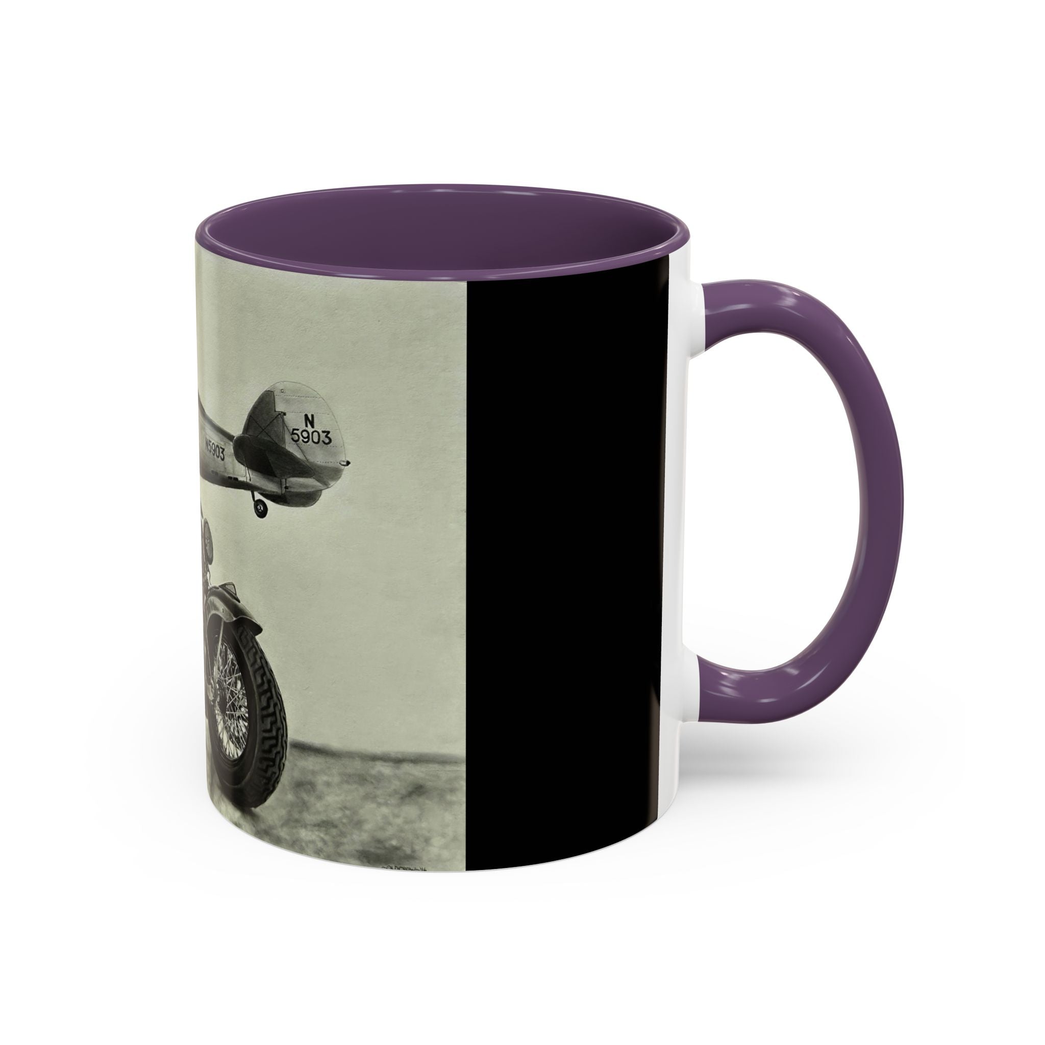 17 Retro Motorcycle & Airplane Coffee Mug
