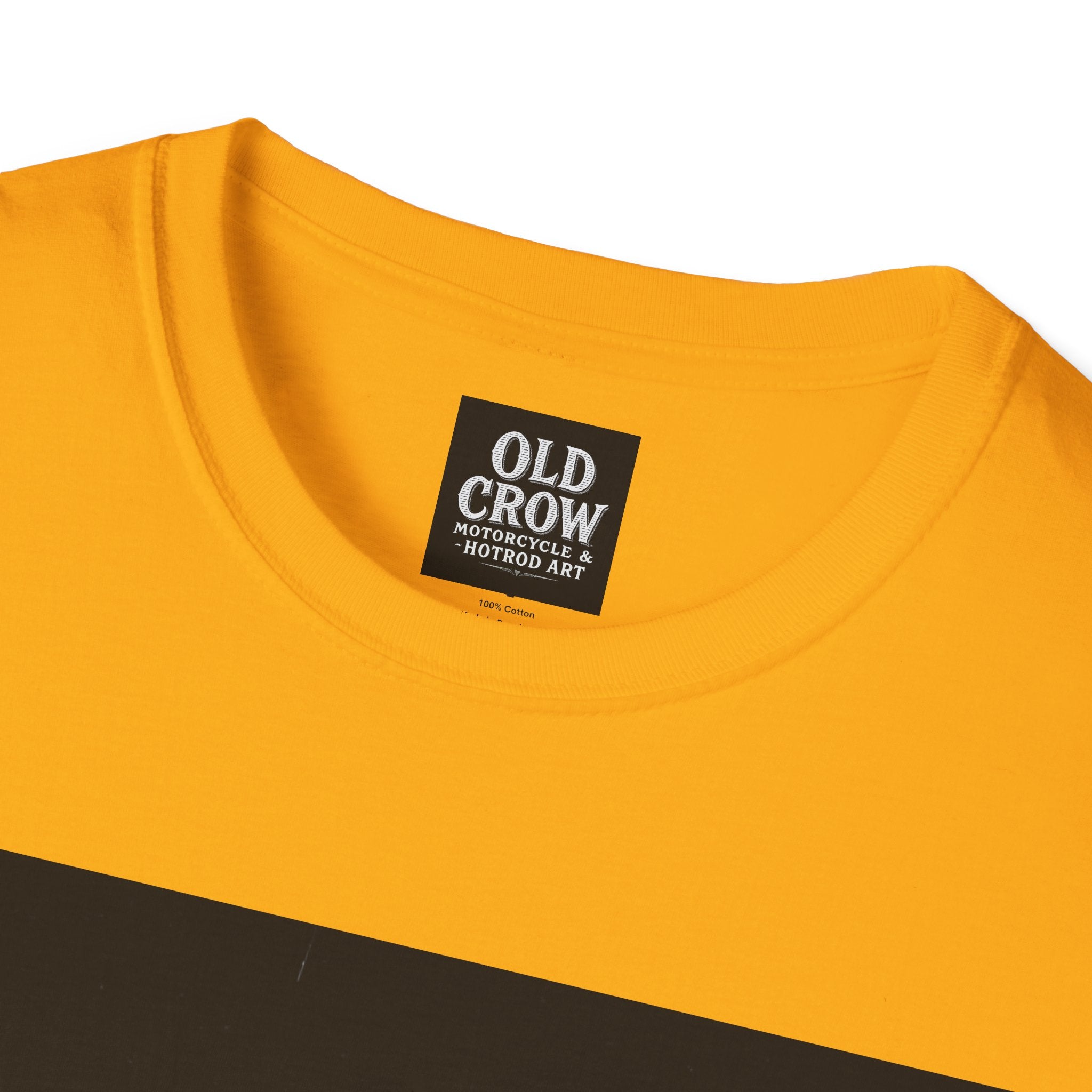 Old Crow Motorcycle & Hotrod Art  T-Shirt