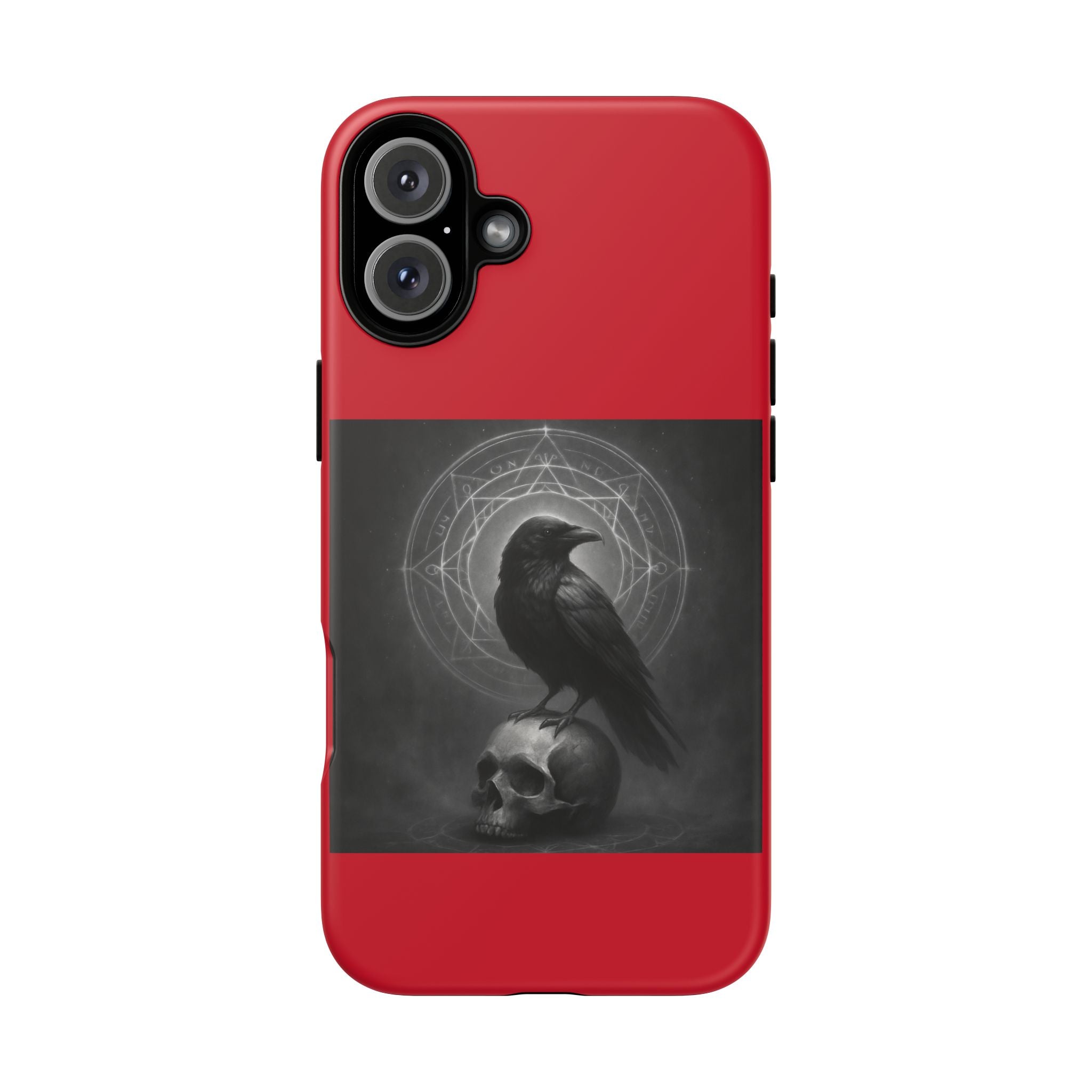 Occult Raven Sigil & Skull Art Cases