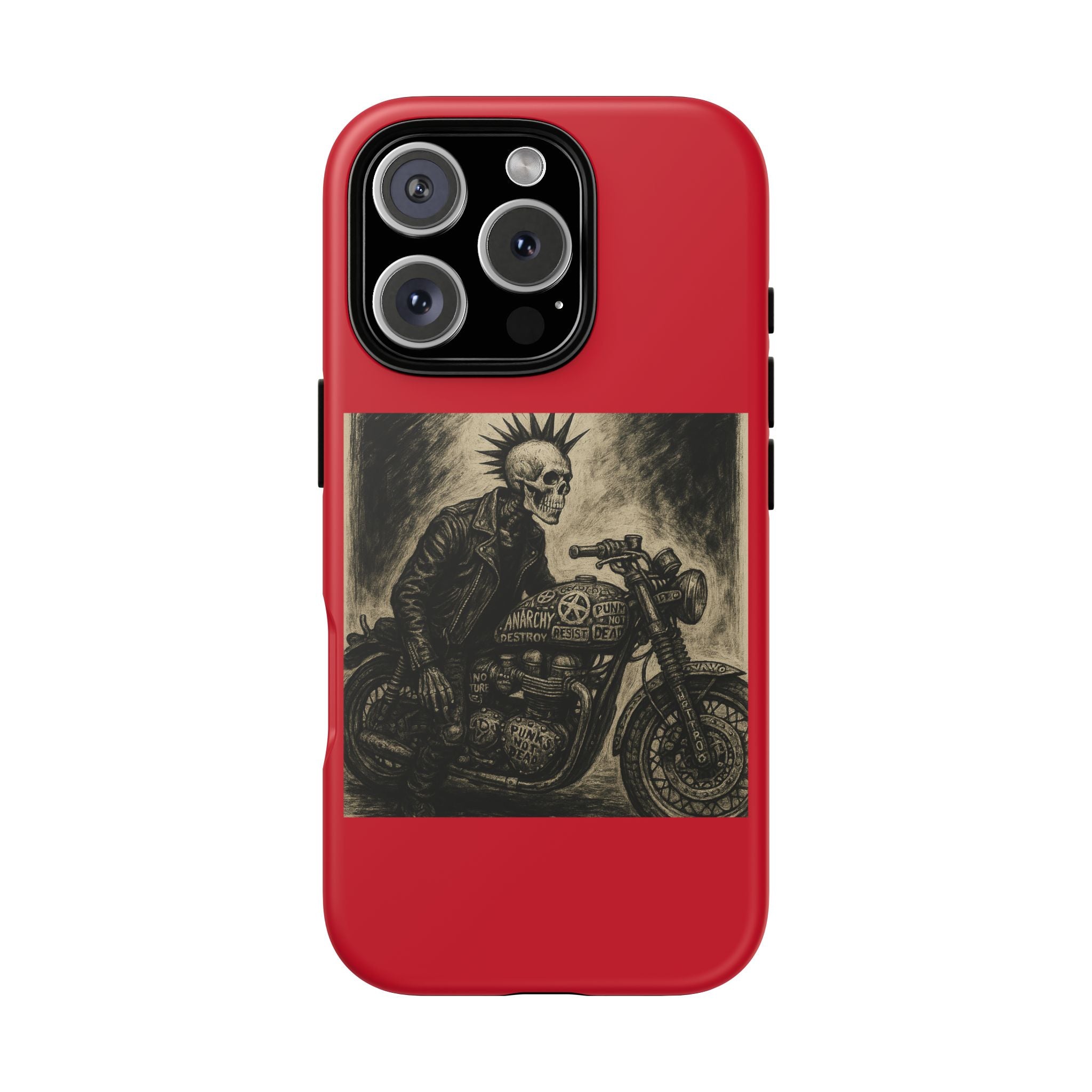 Gothic Punk Biker Skeleton Cases