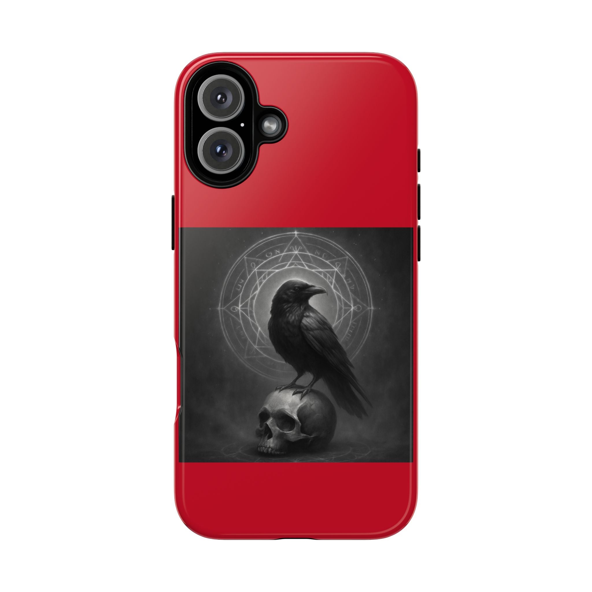 Occult Raven Sigil & Skull Art Cases