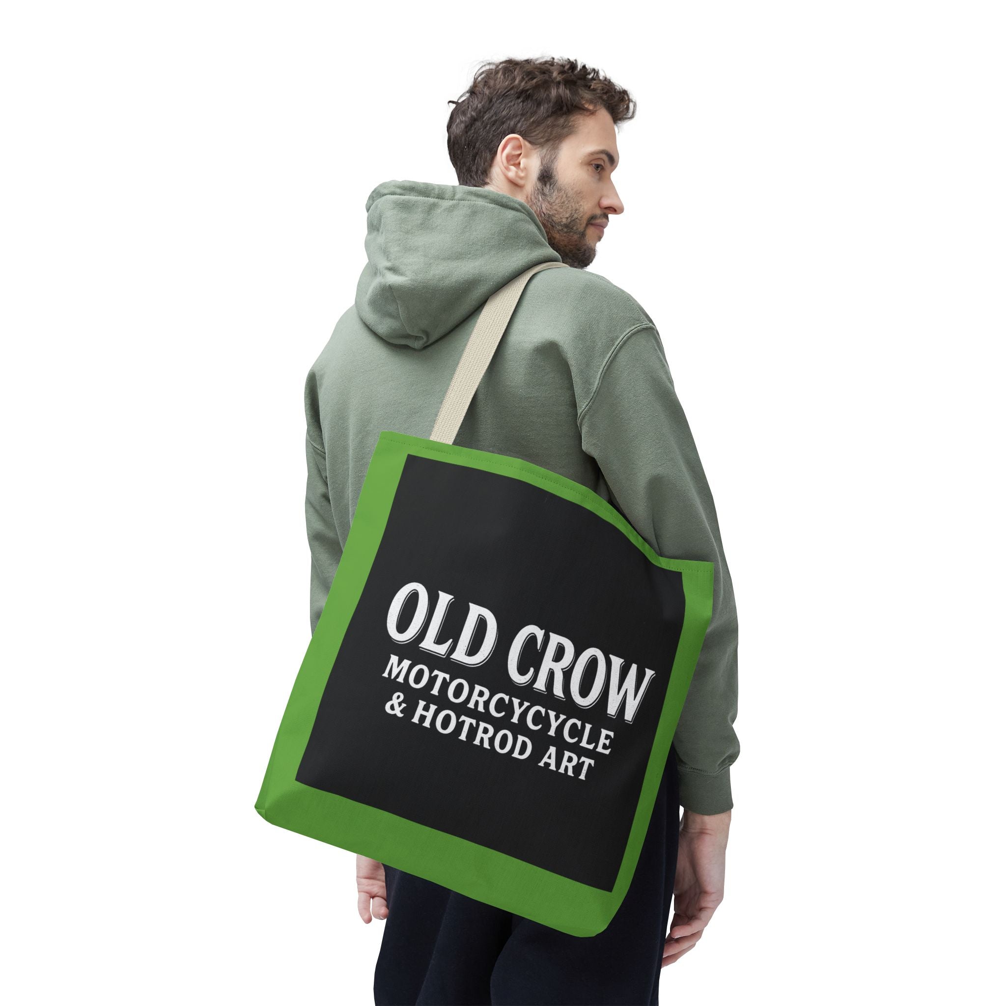 Old Crow Motorcycle & Hotrod Tote Bag
