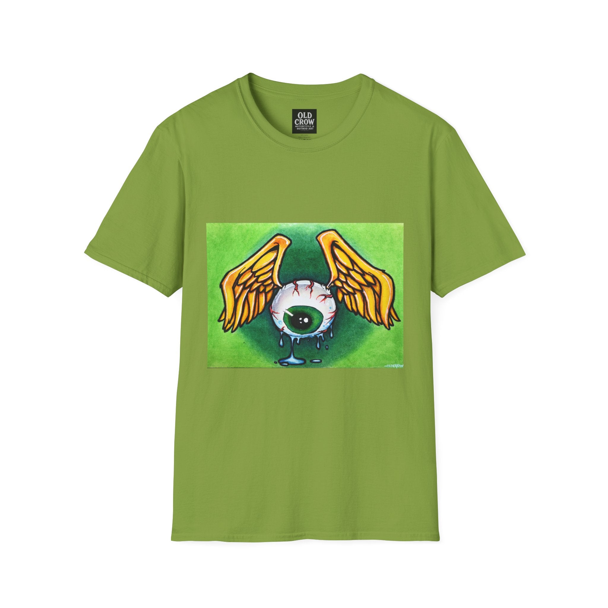 Flying Eyeball Art Print Softstyle T-Shirt