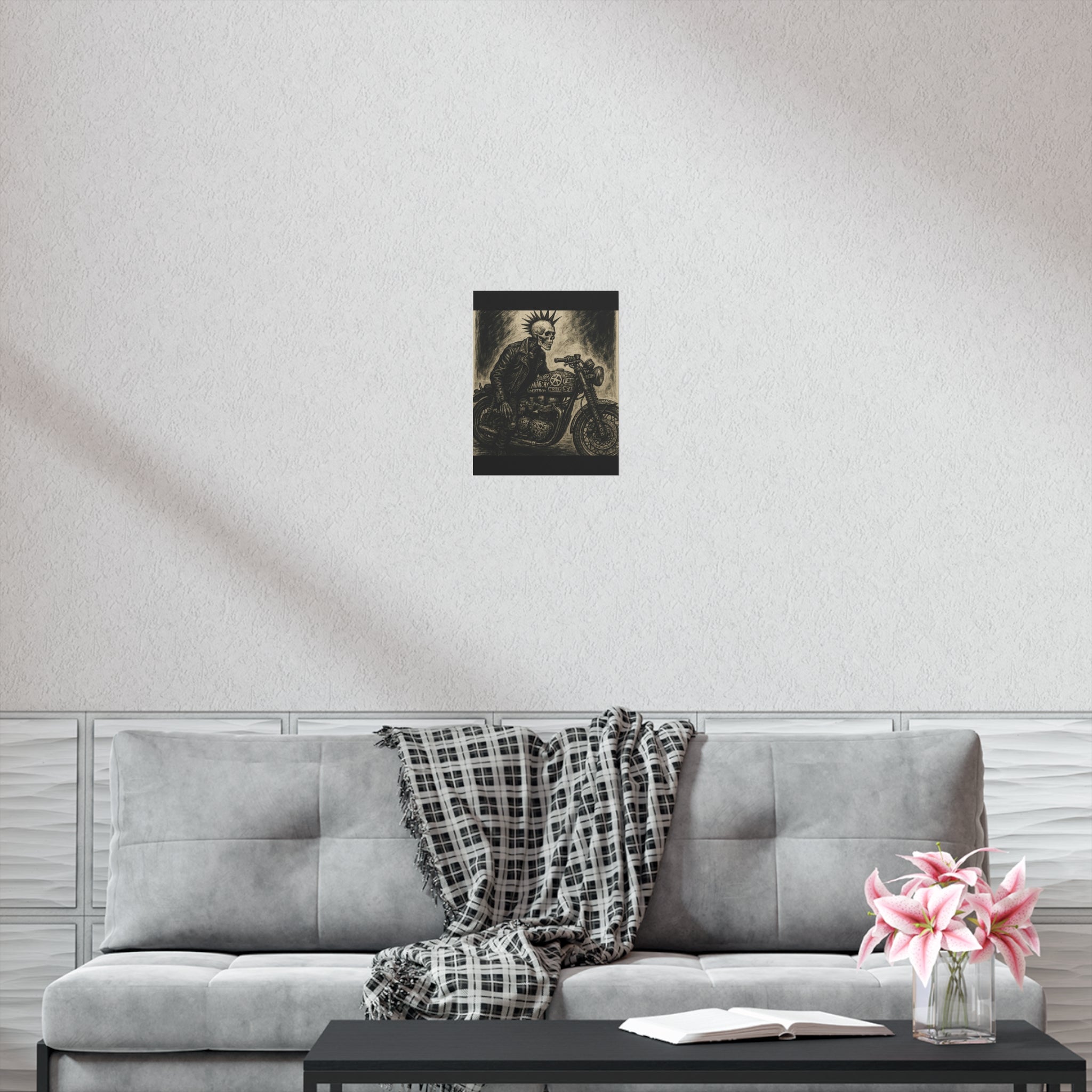 Edgy Motorcycle Art Print