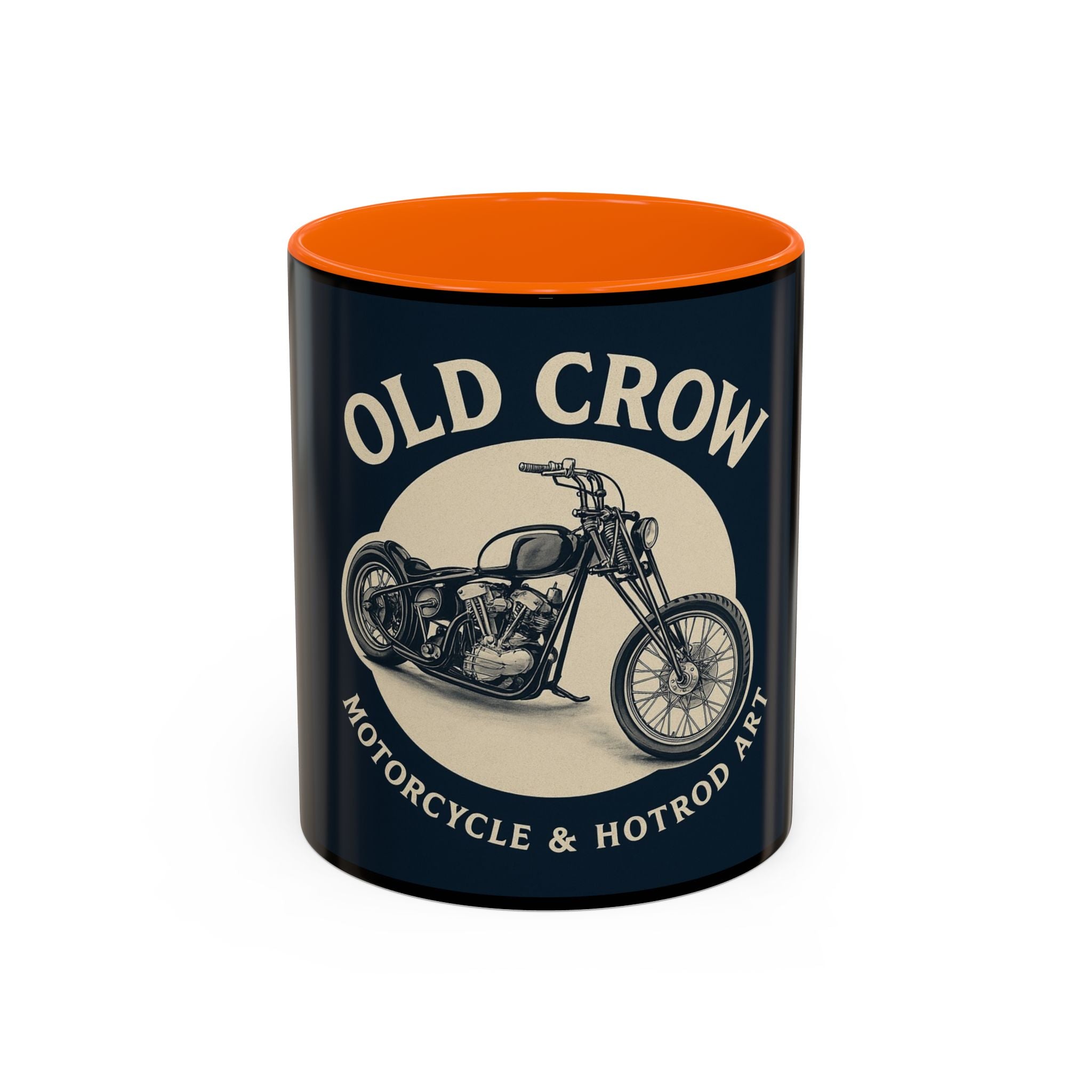 4 Old Crow Motorcycle Art Coffee Mug