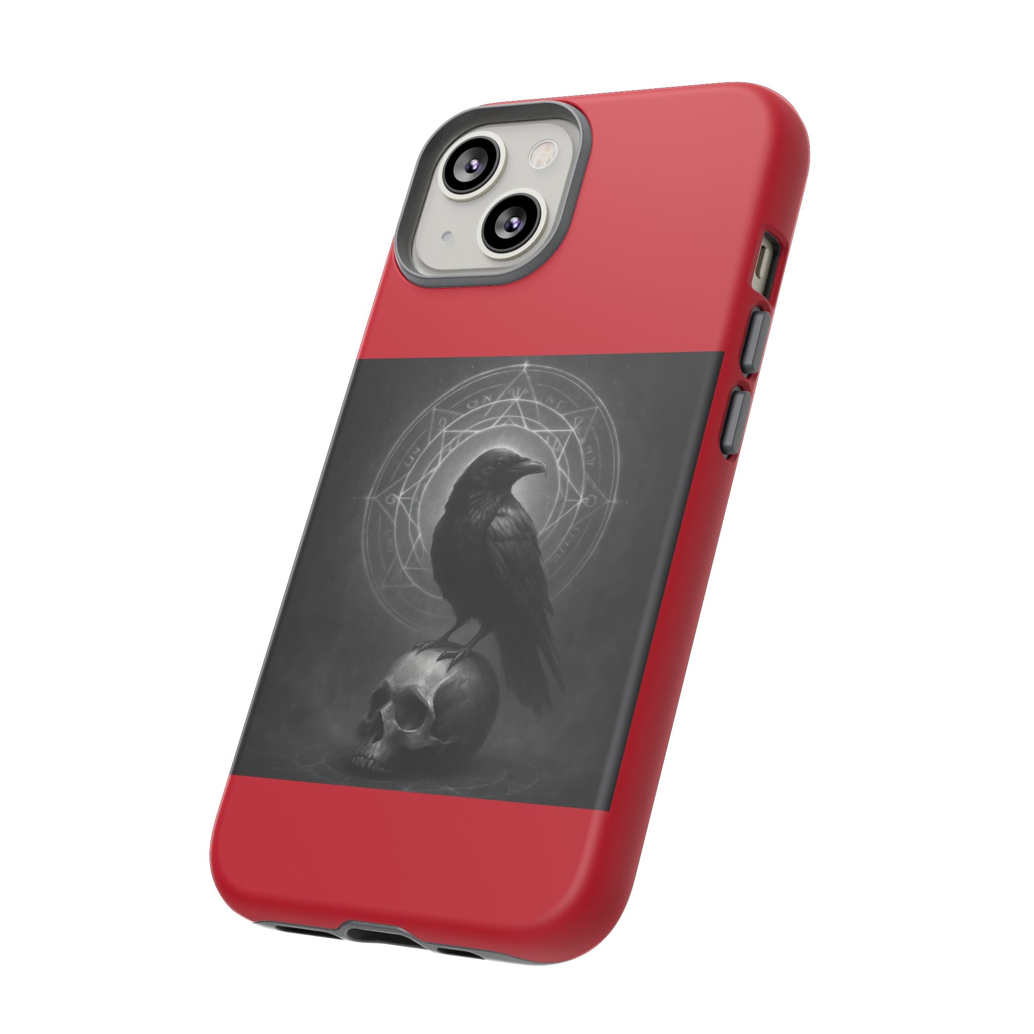 Occult Raven Sigil & Skull Art Cases