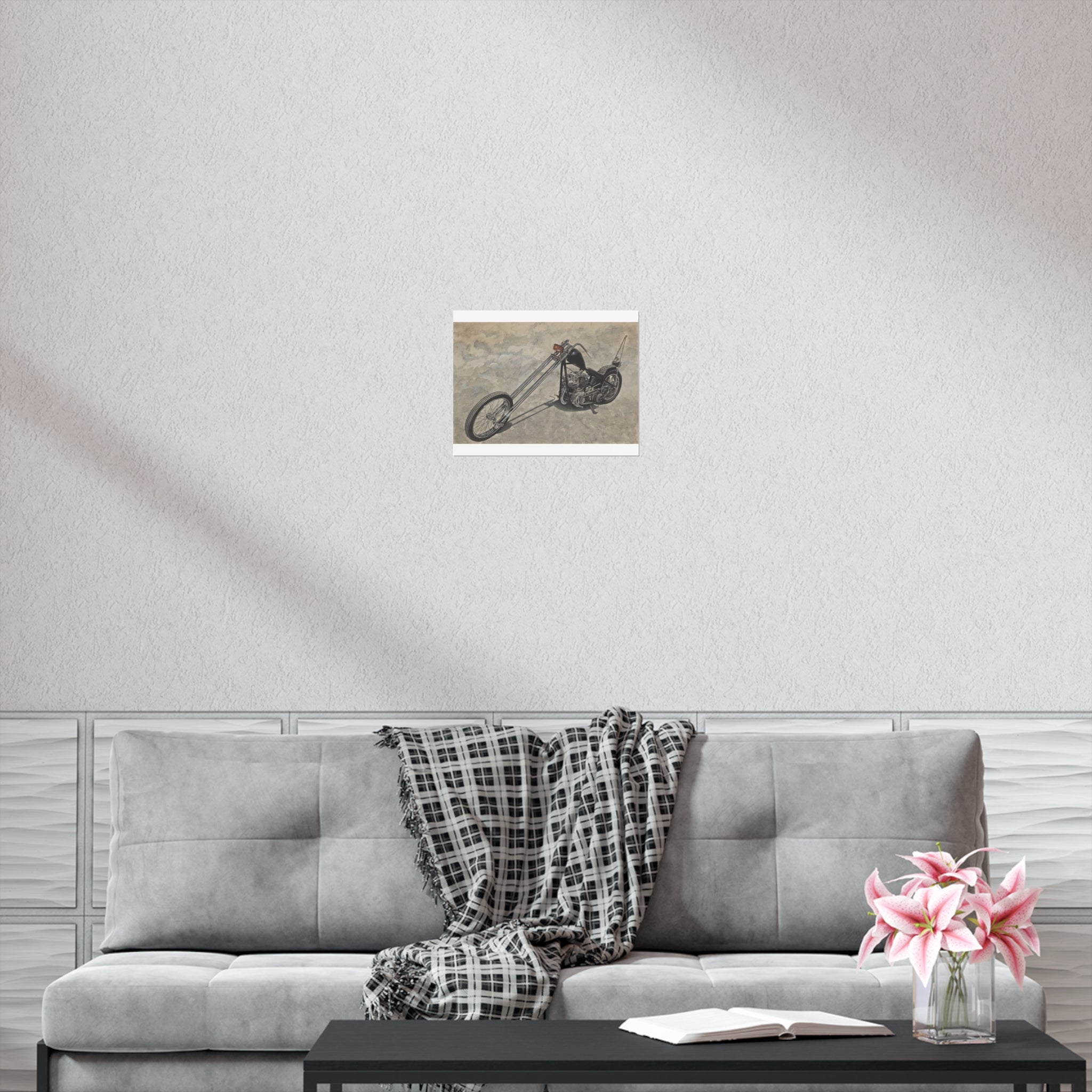 Forked Lightning Motorcycle Poster