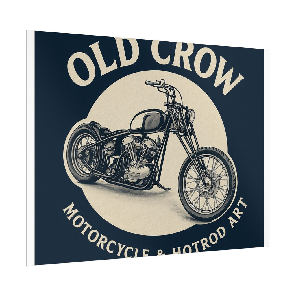Old Crow Rolled Poster, Retro Wall Decor