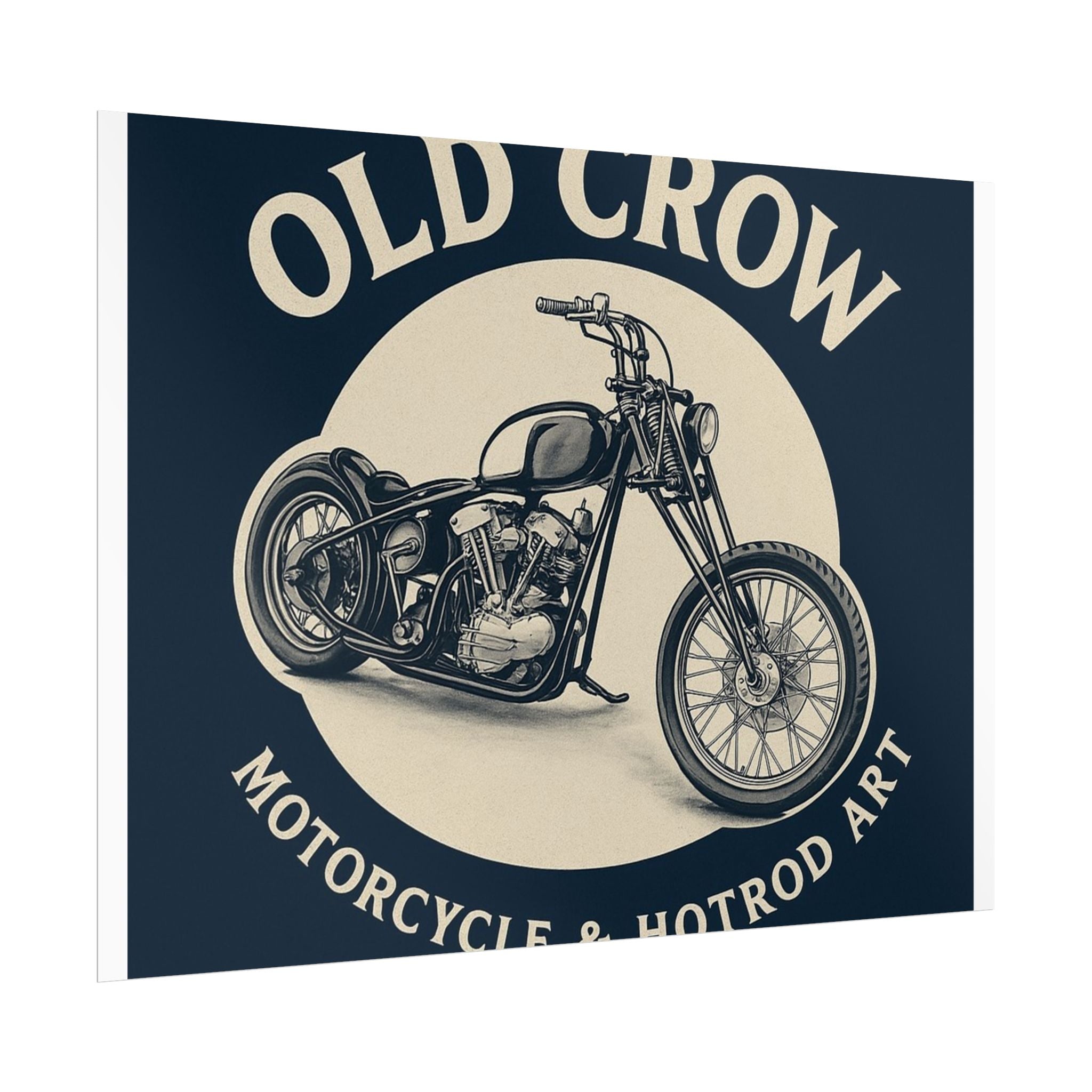 Old Crow Rolled Poster, Retro Wall Decor
