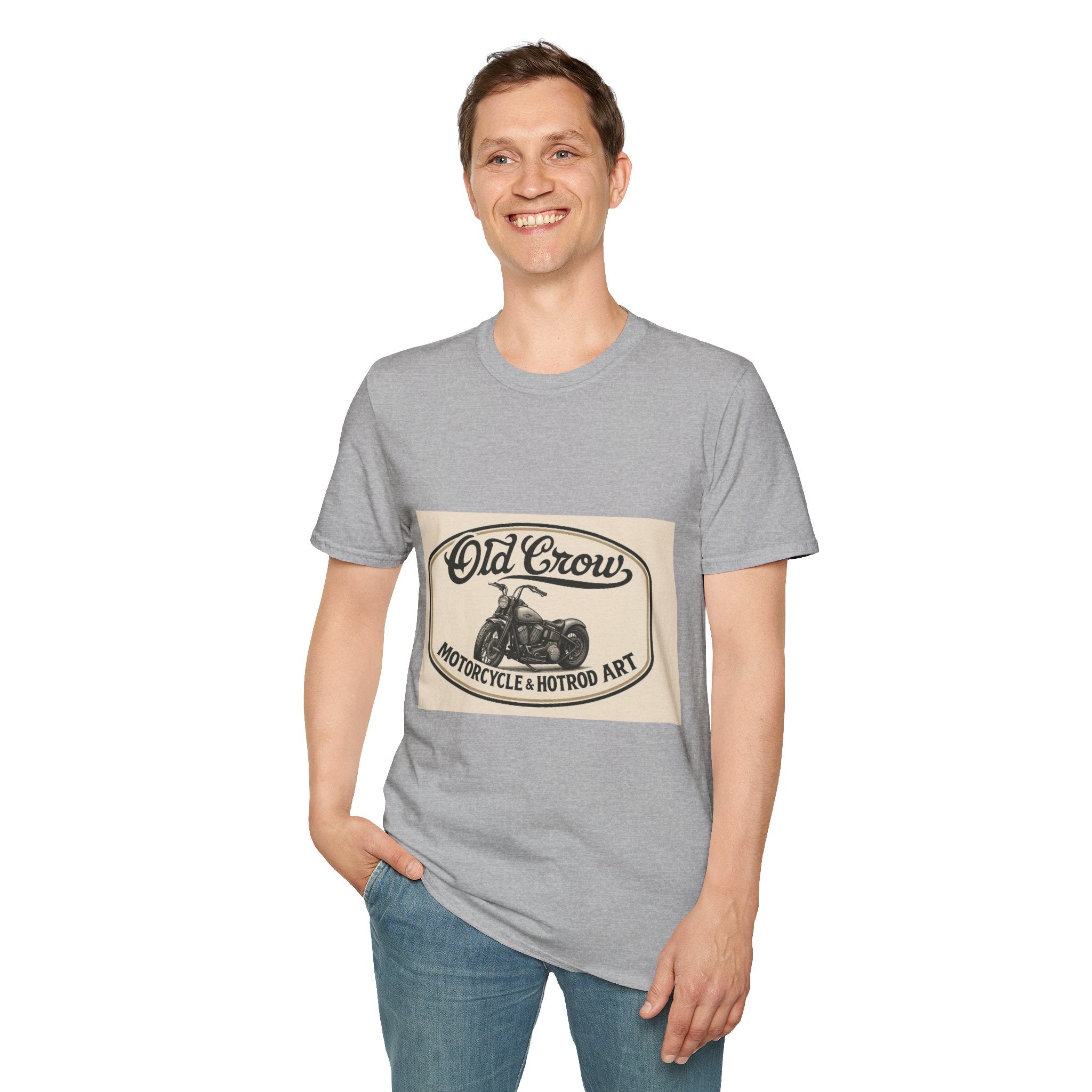 Retro Biker Life Old Crow Shop Sign T-Shirt