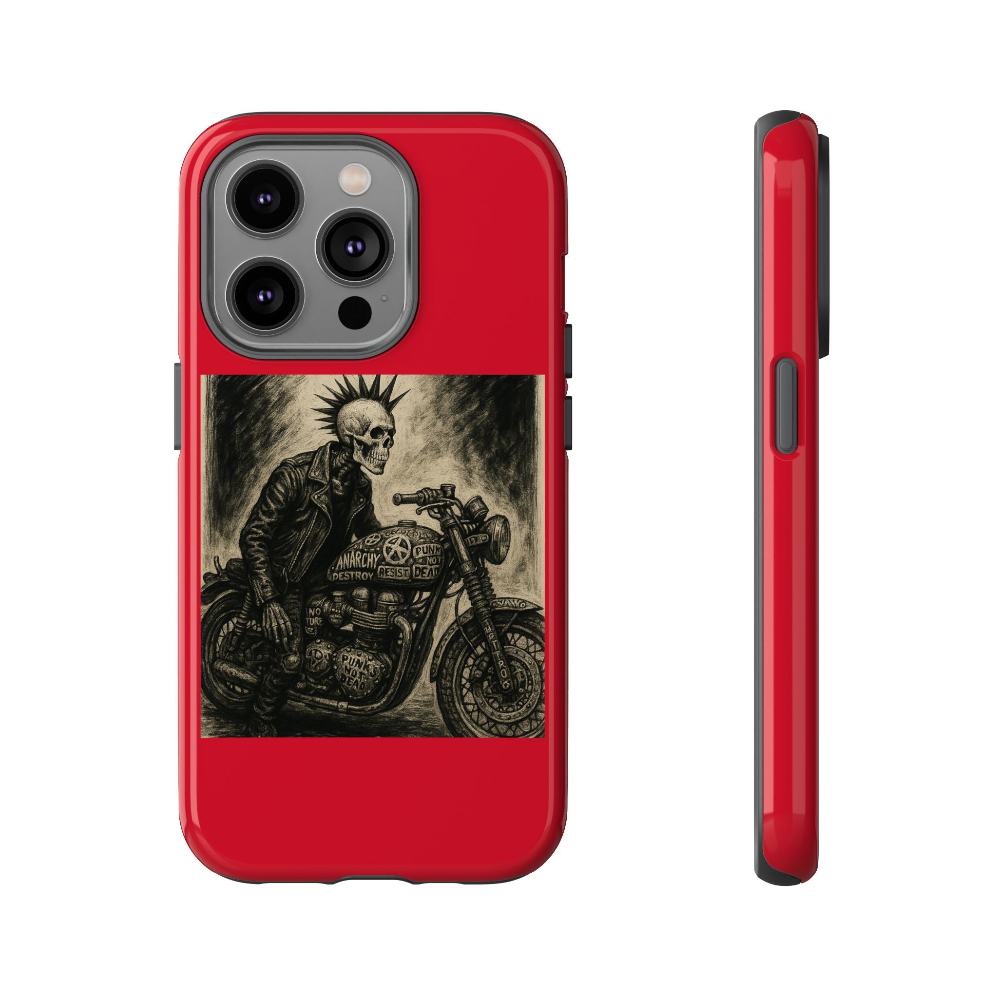 Gothic Punk Biker Skeleton Cases