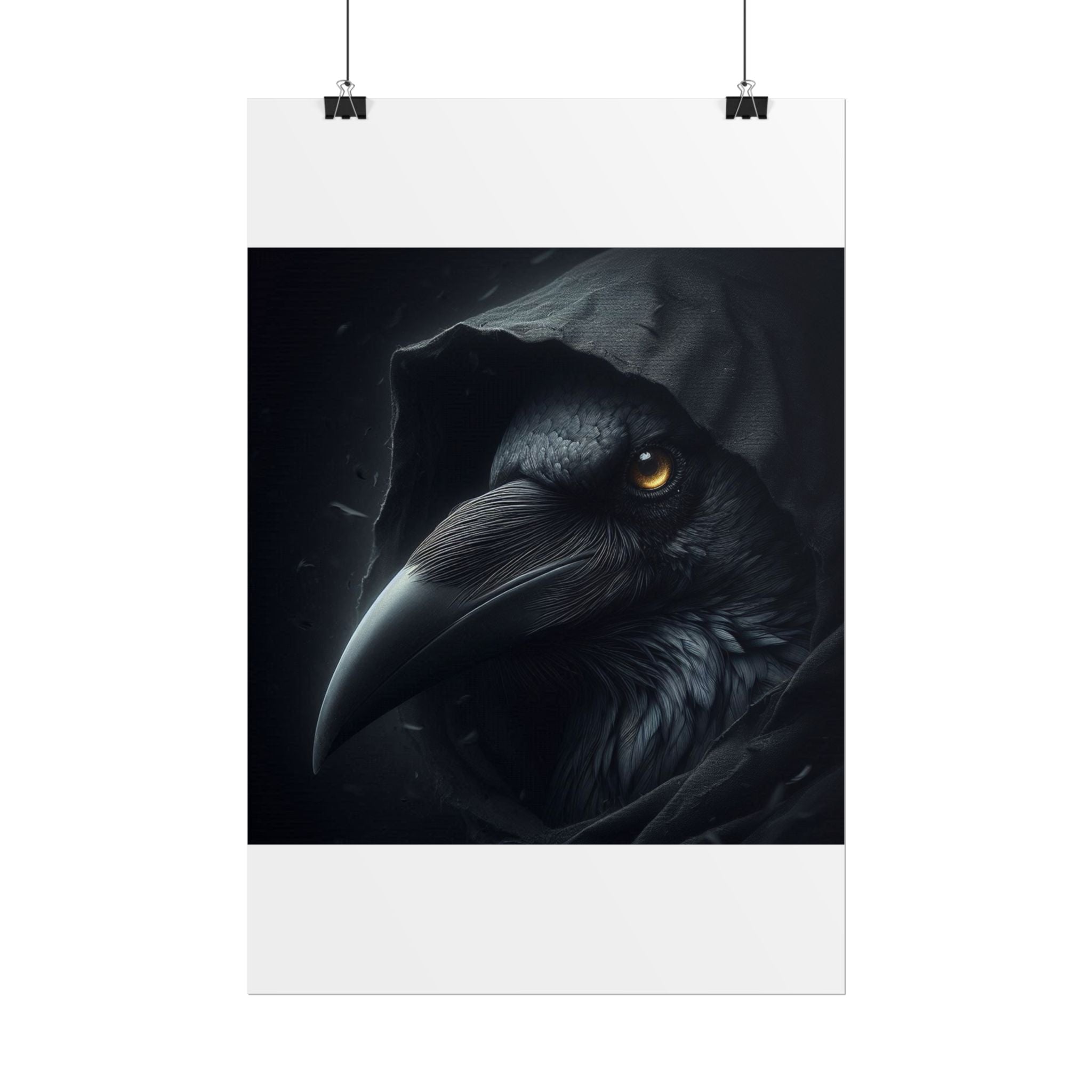 Dark Raven Hooded Rolled Poster
