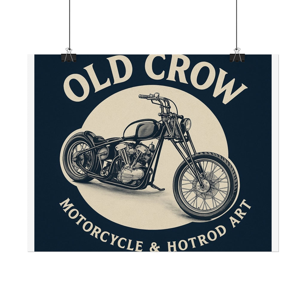 Old Crow Rolled Poster, Retro Wall Decor